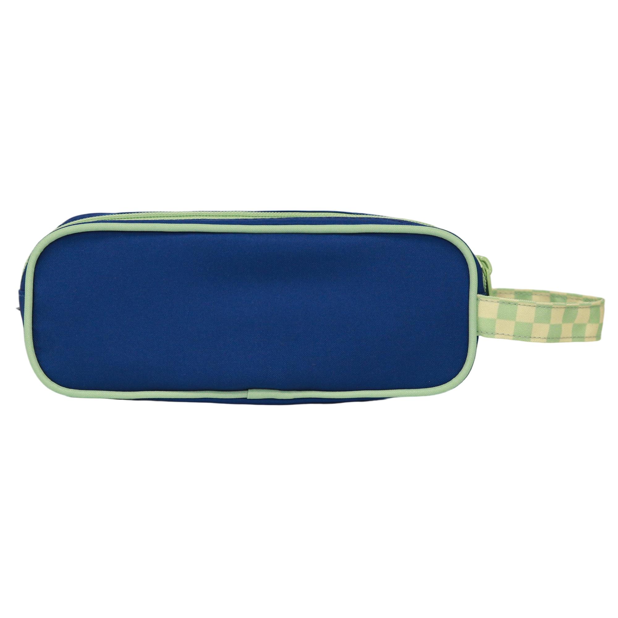 Voir la diapositive 2 : AUCHAN Trousse 2 compartiments Couleurs Retro