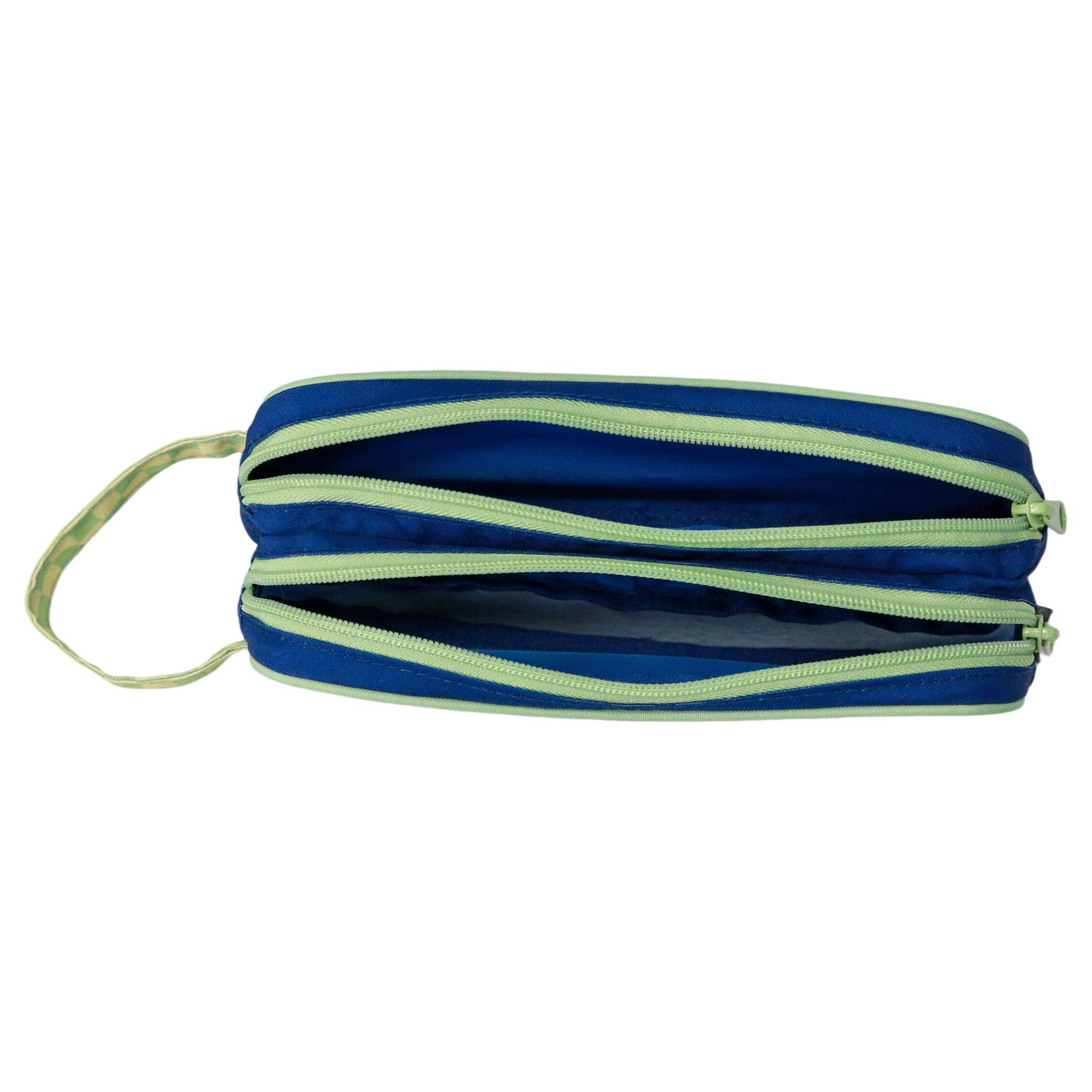 Voir la diapositive 4 : AUCHAN Trousse 2 compartiments Couleurs Retro