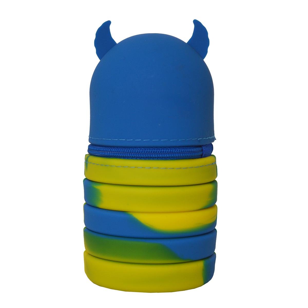 Voir la diapositive 2 : AUCHAN Trousse 1 compartiment Monstre rétractable
