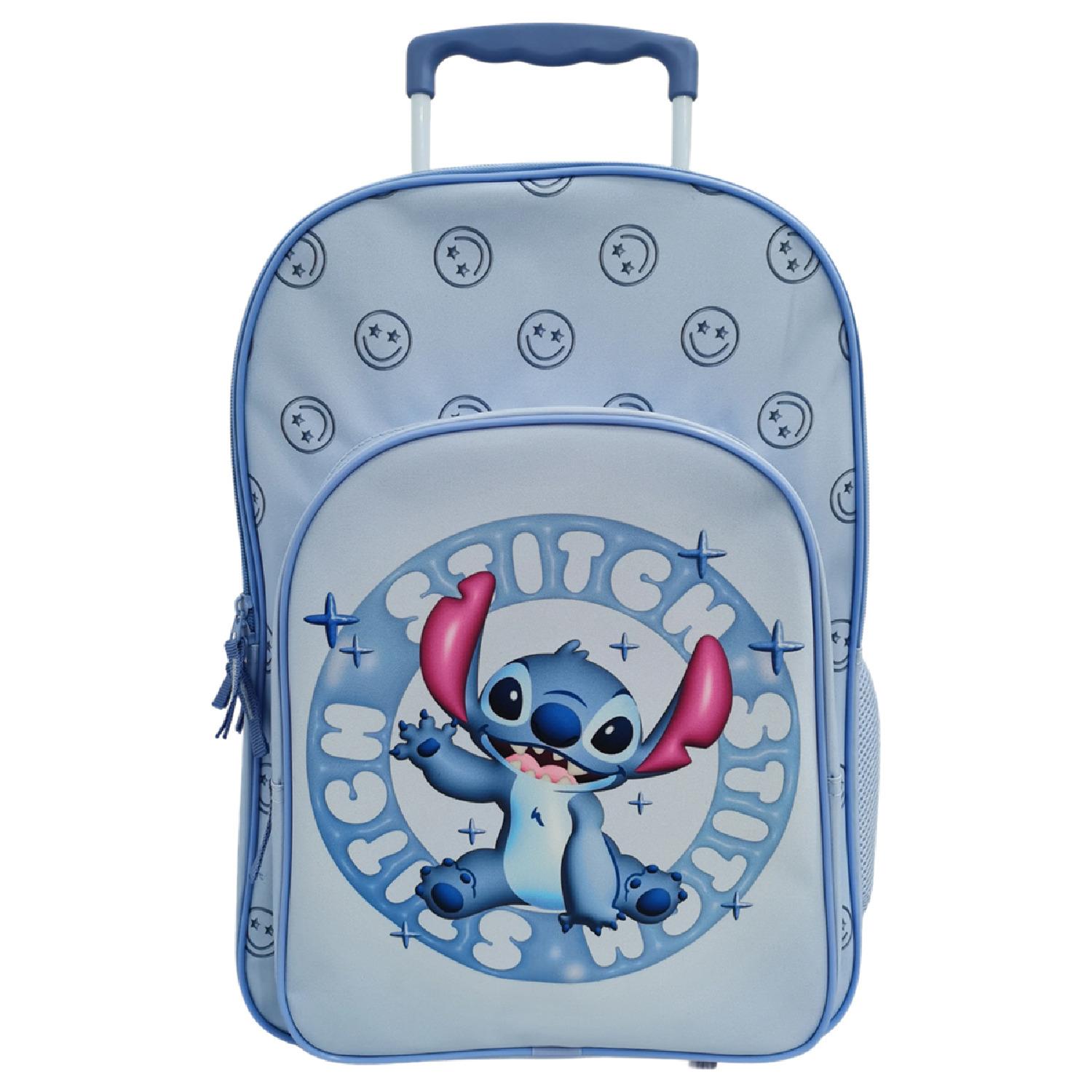 AUCHAN Sac à Dos à roulettes 2 compartiments Stitch