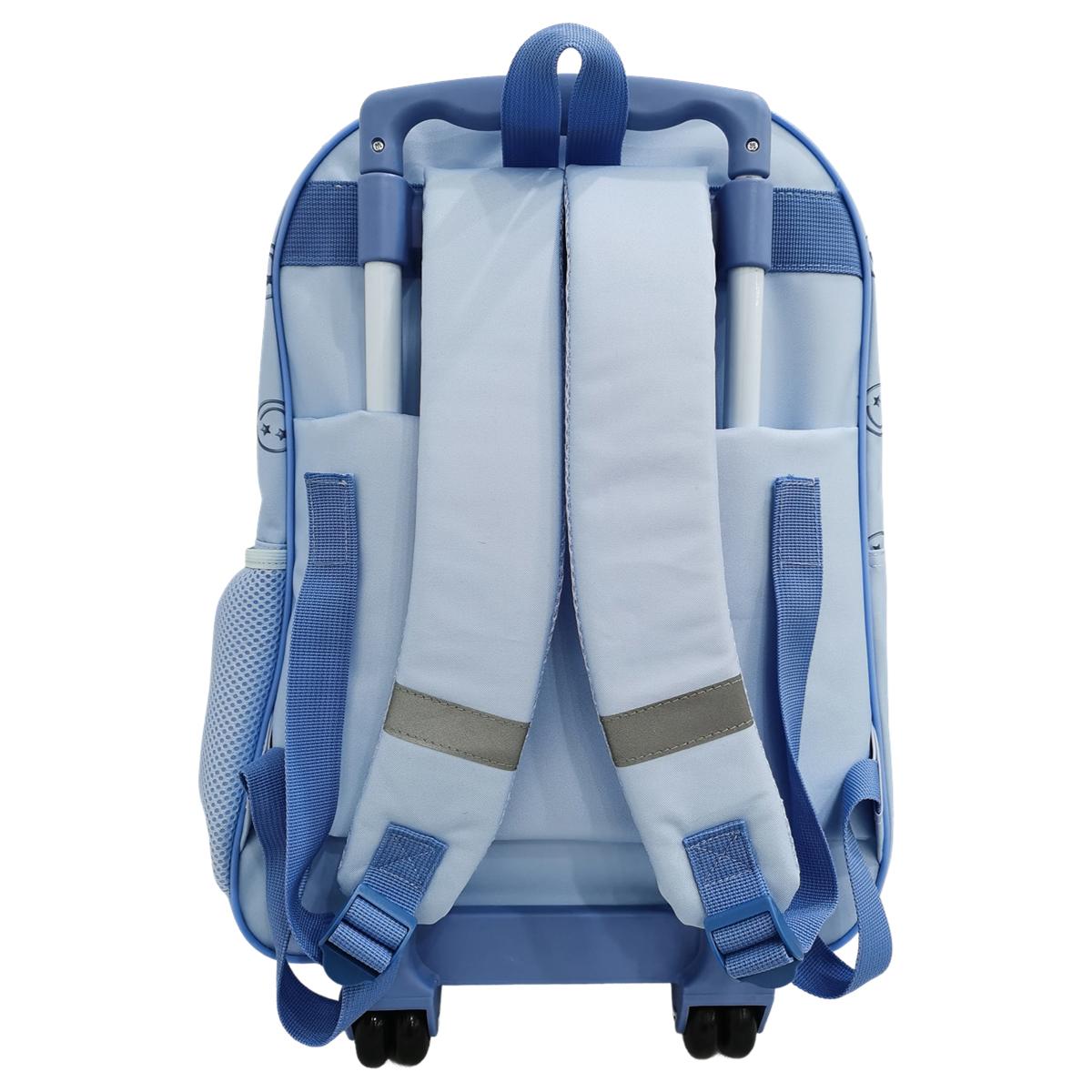 Voir la diapositive 2 : AUCHAN Sac à Dos à roulettes 2 compartiments Stitch