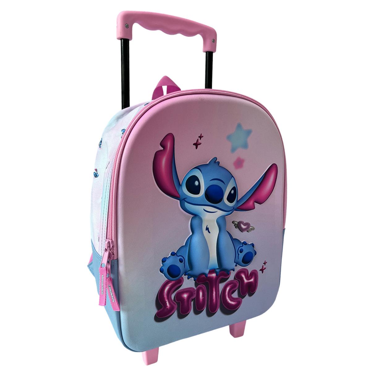 Voir la diapositive 3 : AUCHAN Sac à Dos à roulettes 3D Stitch