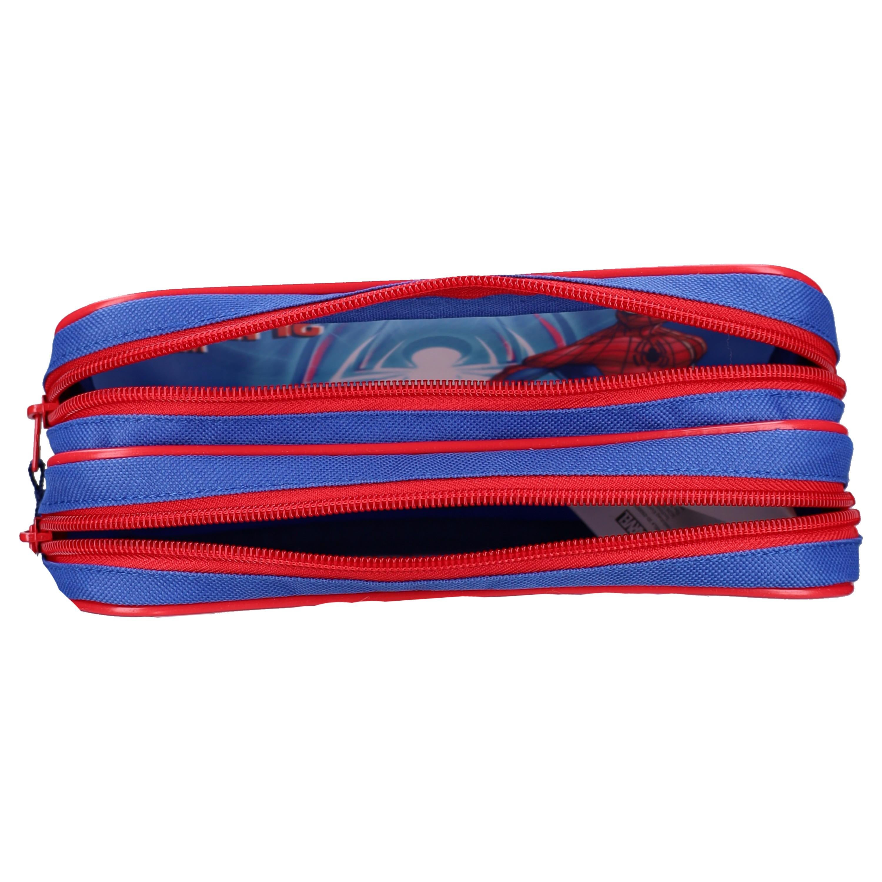 Voir la diapositive 4 : AUCHAN Trousse 2 compartiments Spiderman