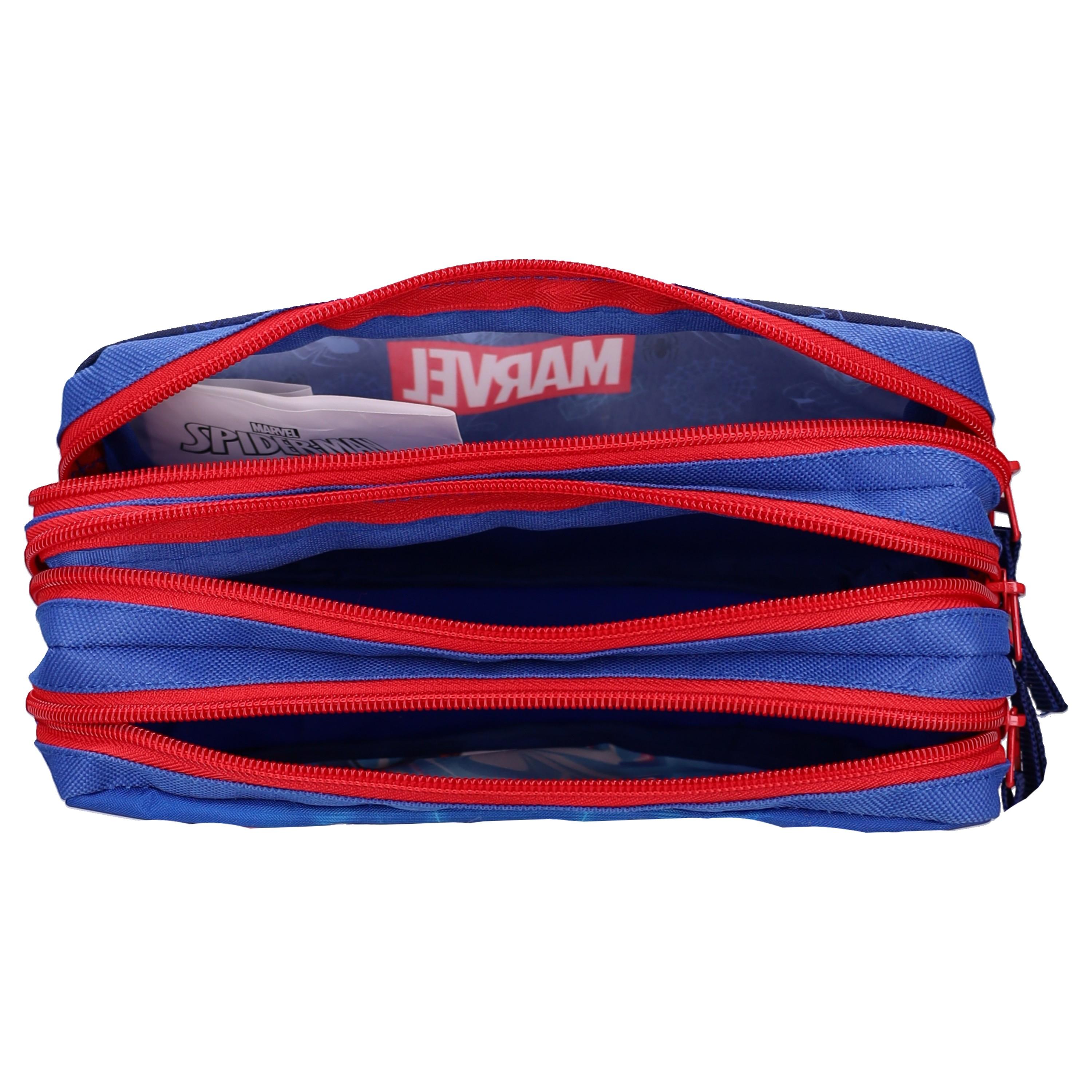 Voir la diapositive 5 : AUCHAN Trousse 3 compartiments Spiderman