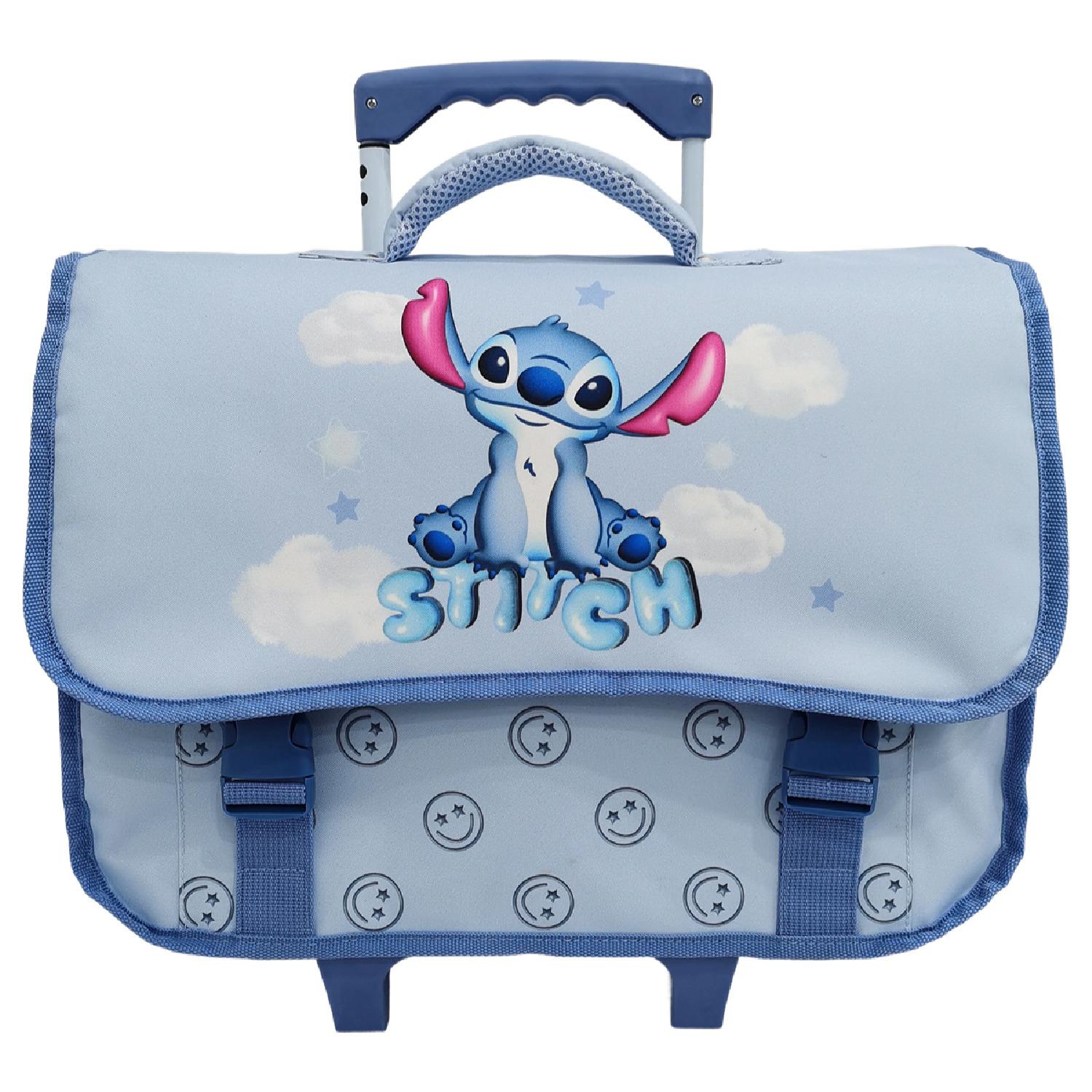 AUCHAN Cartable à roulettes Stitch