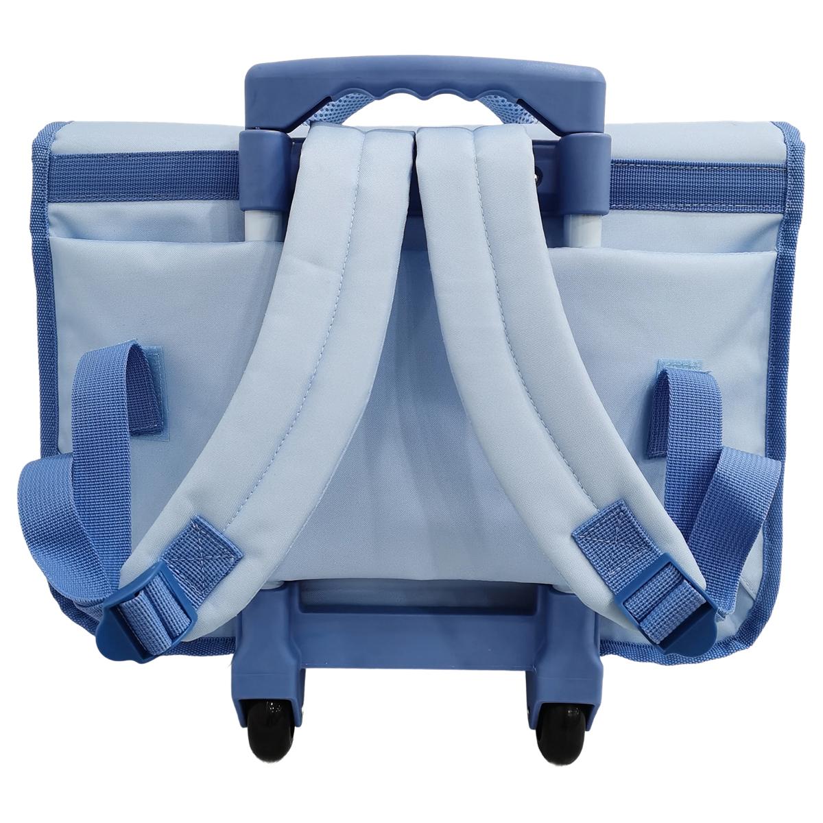 Voir la diapositive 2 : AUCHAN Cartable à roulettes Stitch
