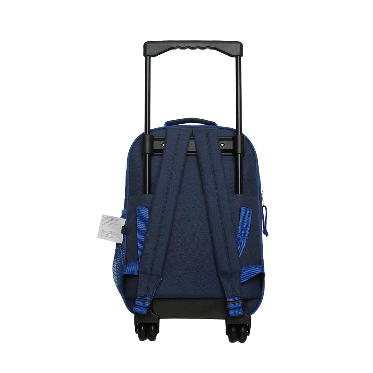 Voir la diapositive 2 : PREMIER PRIX Sac à Dos à roulettes Bleu