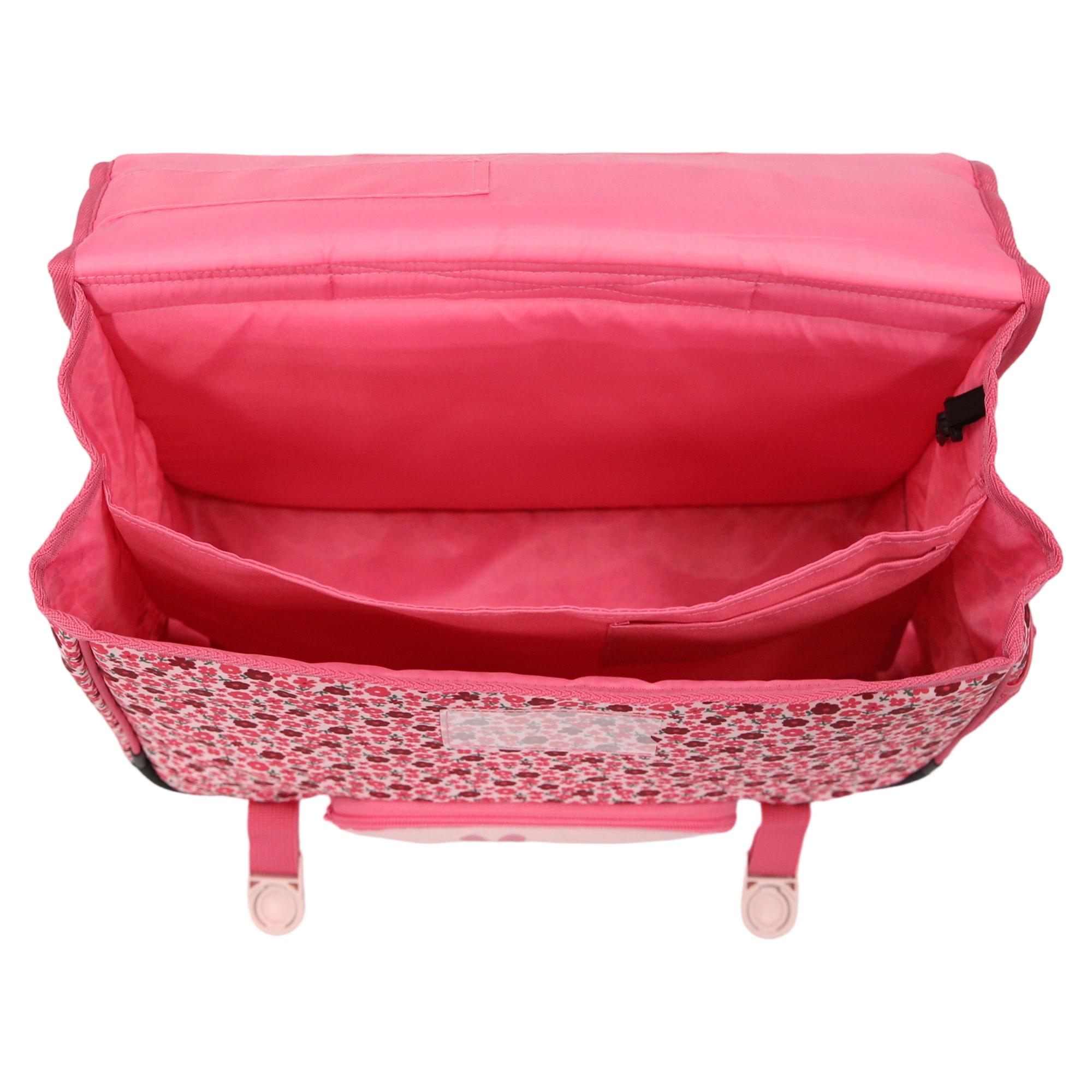 Voir la diapositive 4 : AUCHAN Cartable Boho Floral 41cm