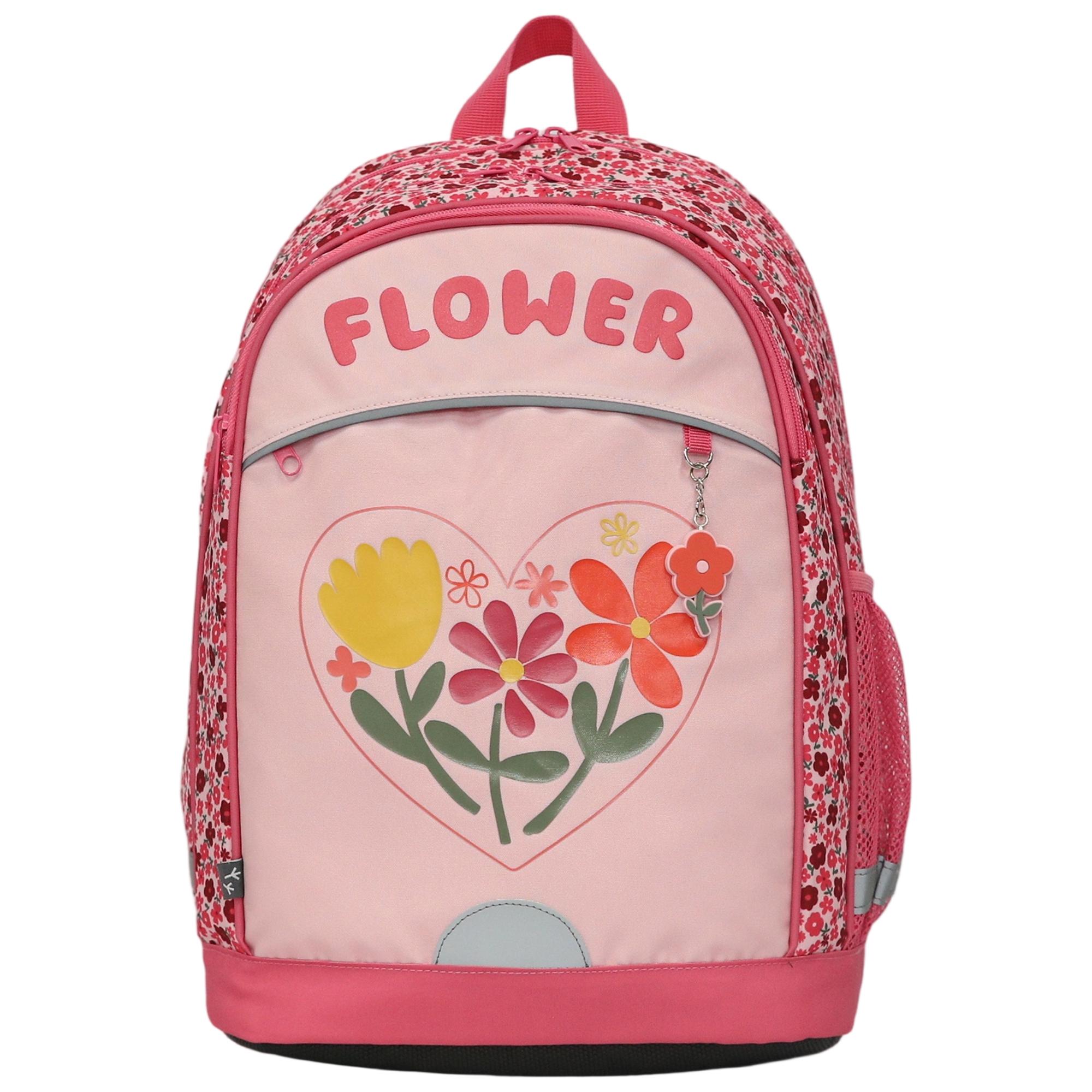 AUCHAN Sac à Dos 2 compartiments Boho Floral 43cm