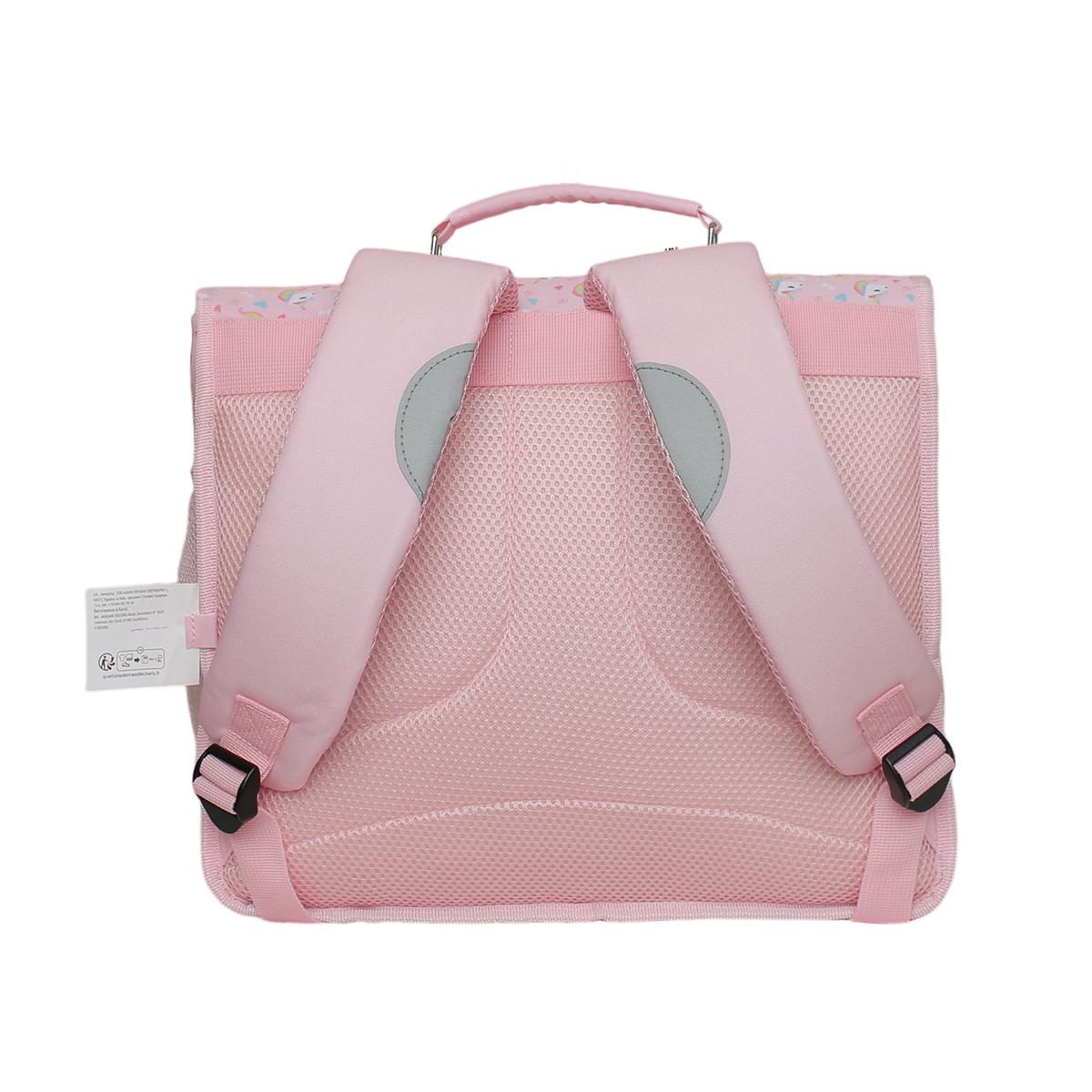 Voir la diapositive 2 : AUCHAN Cartable All Over Licorne 36cm