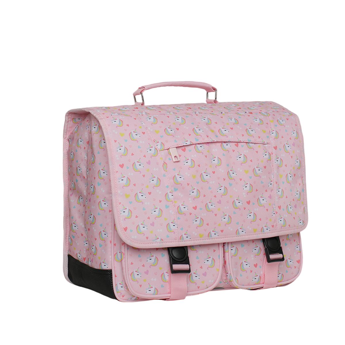 Voir la diapositive 3 : AUCHAN Cartable All Over Licorne 36cm
