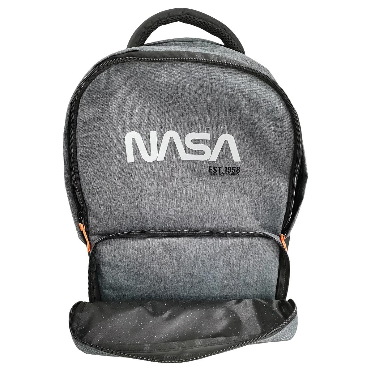 Voir la diapositive 4 : AUCHAN sac à Dos 2 compartiments NASA 43cm