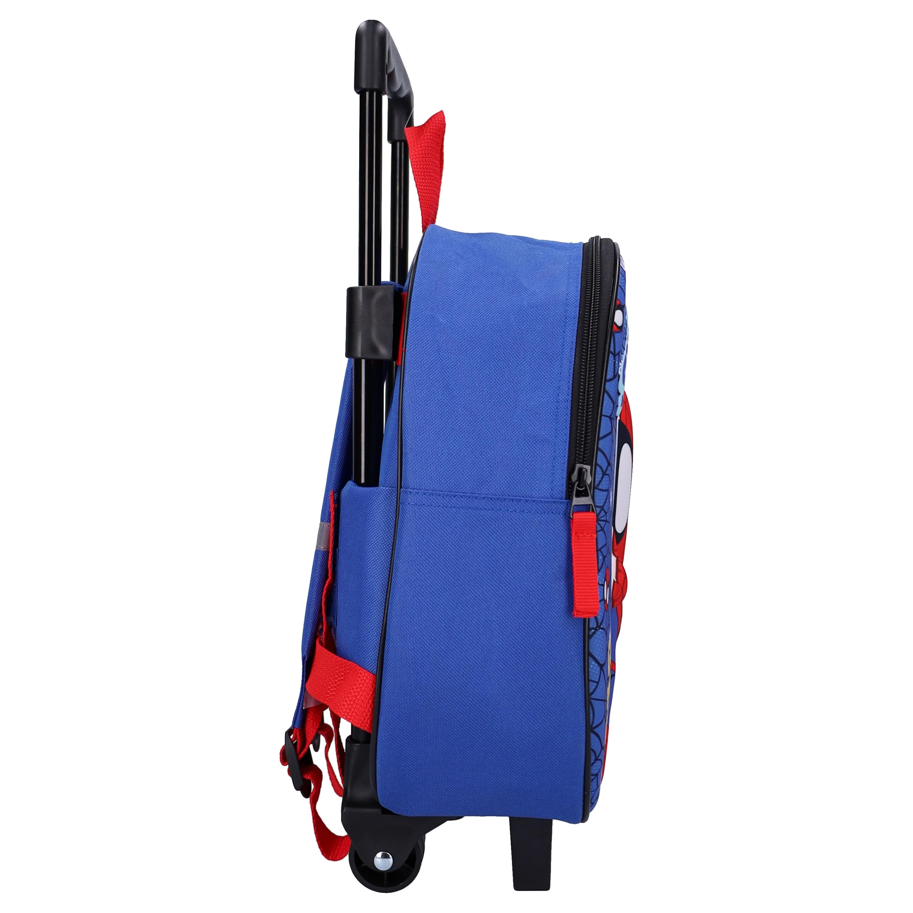 Voir la diapositive 3 : AUCHAN Sac à Dos à roulettes 3D Spidey