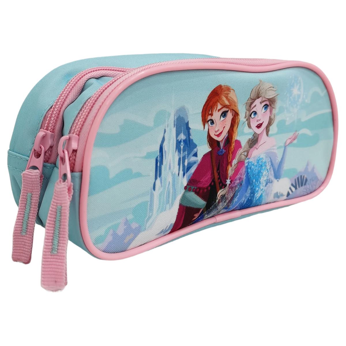 Voir la diapositive 3 : AUCHAN Trousse 2 compartiments Reine des Neiges