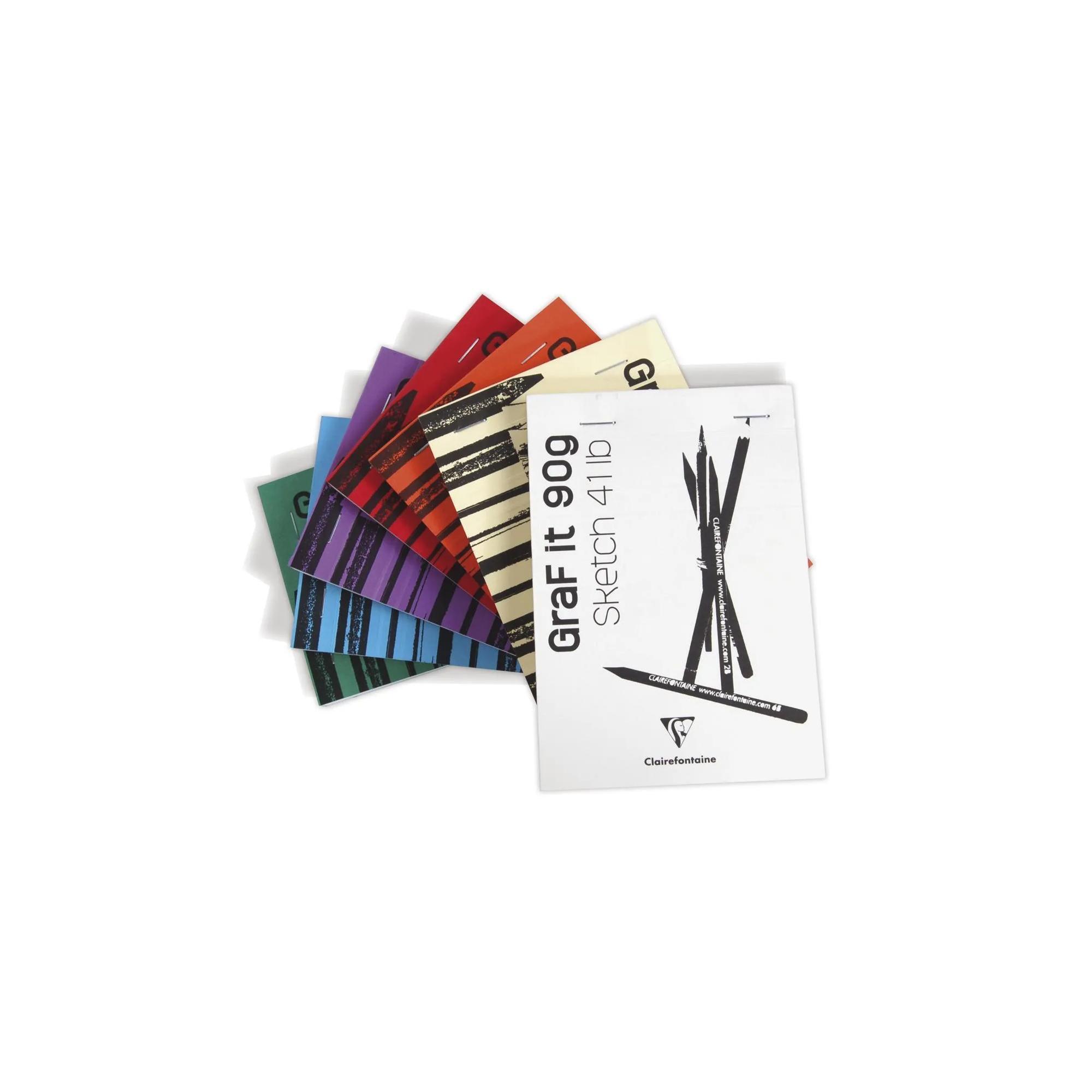 CLAIREFONTAINE Bloc de dessin, 160 pages, format A6 - 10,5x14,8 cm