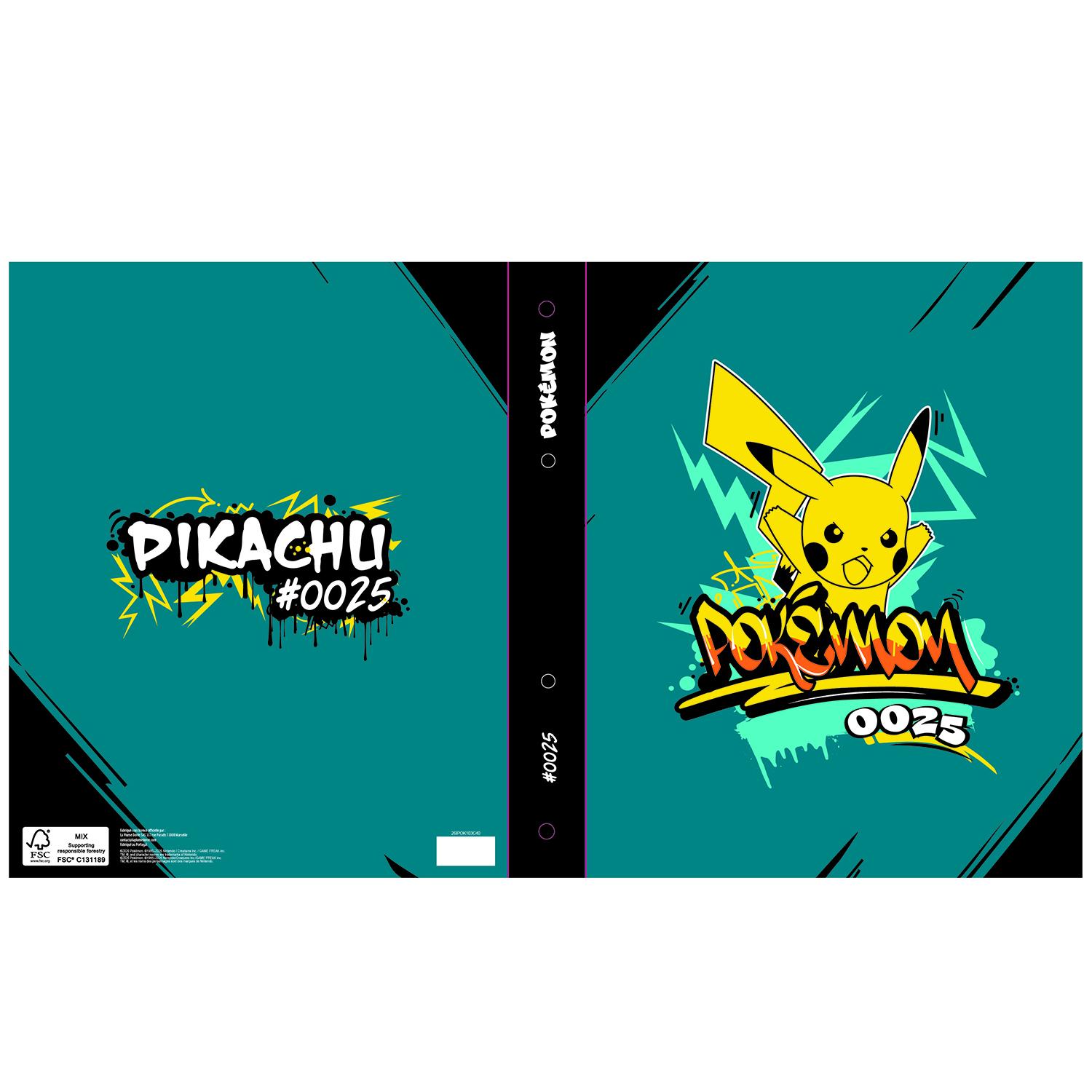 LA PLUME DORÉE Classeur Pokemon carton