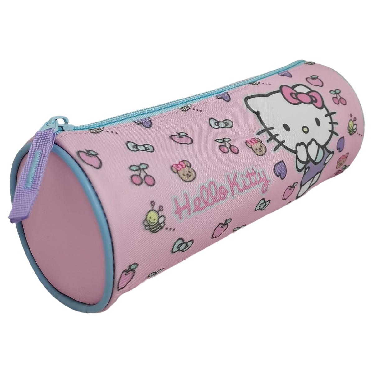 Voir la diapositive 3 : AUCHAN Trousse 1 compartiment Ronde Hello Kitty