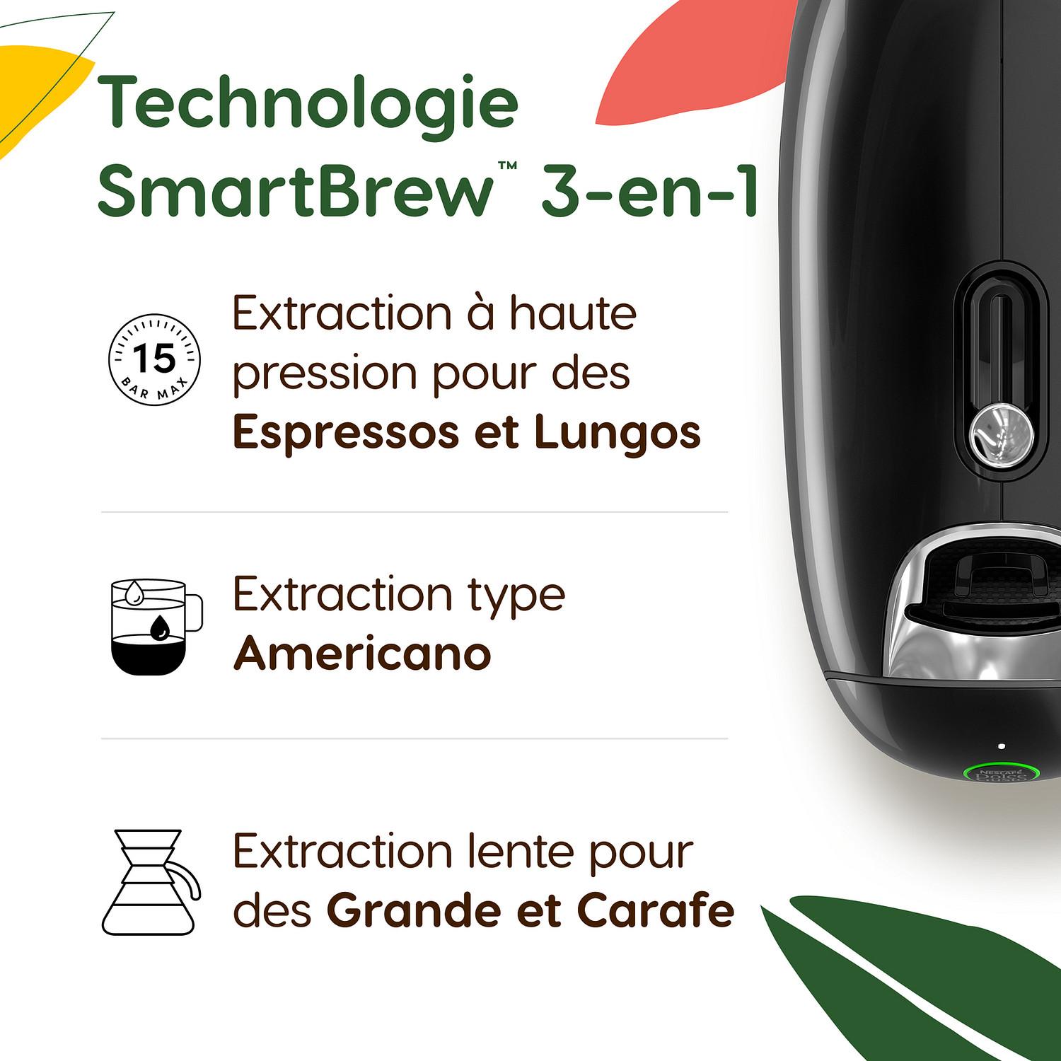Voir la diapositive 2 : KRUPS Machine à café Multi-boisson YY5733FD - Noir