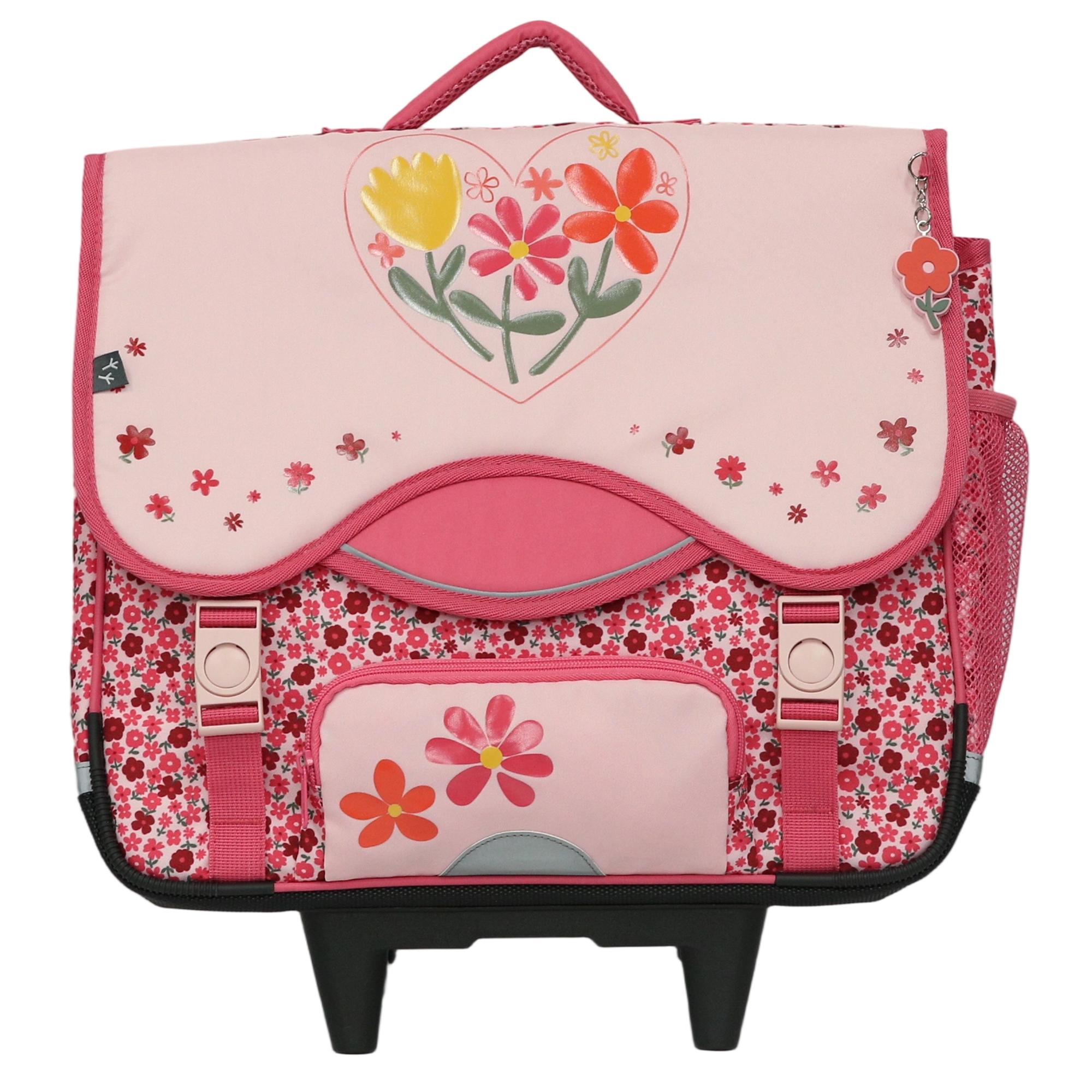 AUCHAN Cartable à roulettes Boho Floral