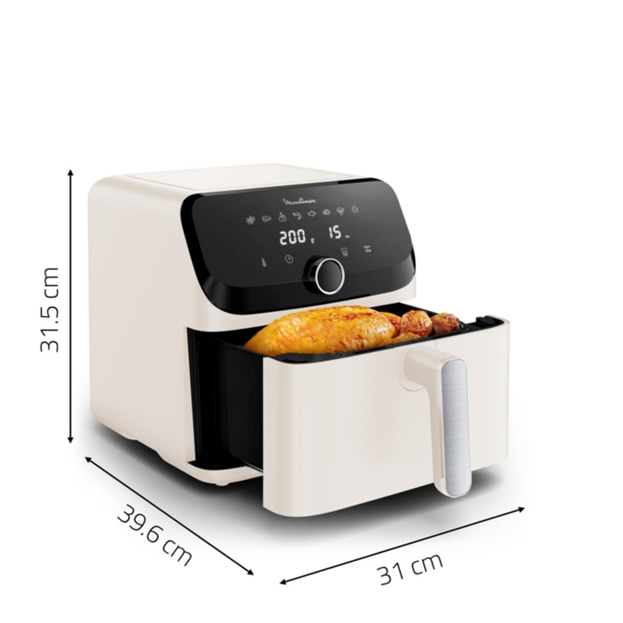 Voir la diapositive 7 : TEFAL Friteuse sans huile à air chaud EZ855AF0 - Beige