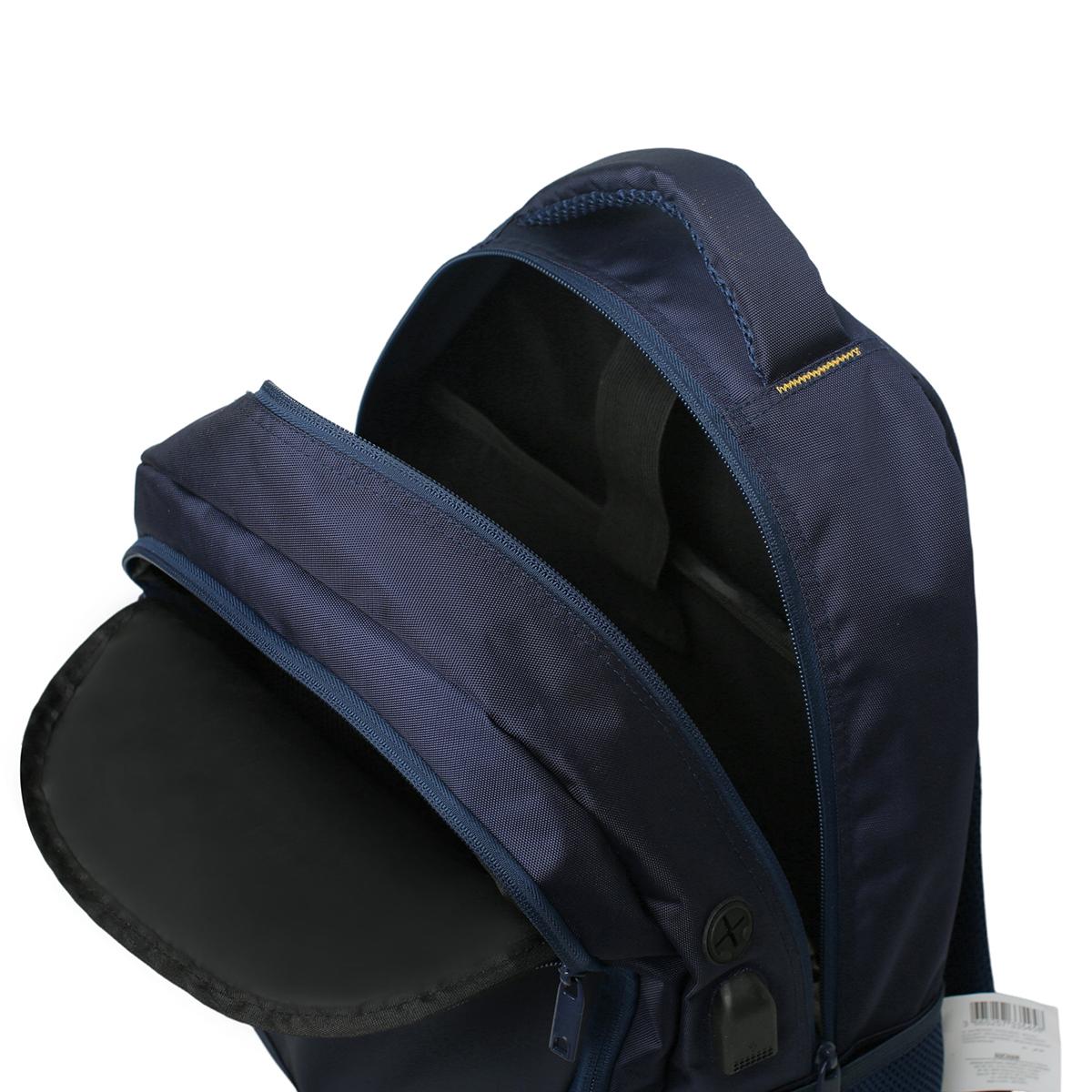 Voir la diapositive 4 : YOUNG'S ATTITUDE Sac à Dos premium USB - Bleu foncé