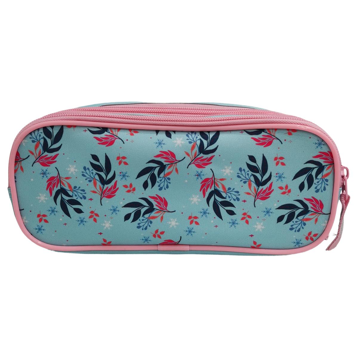 Voir la diapositive 2 : AUCHAN Trousse 3 compartiments Reine des Neiges