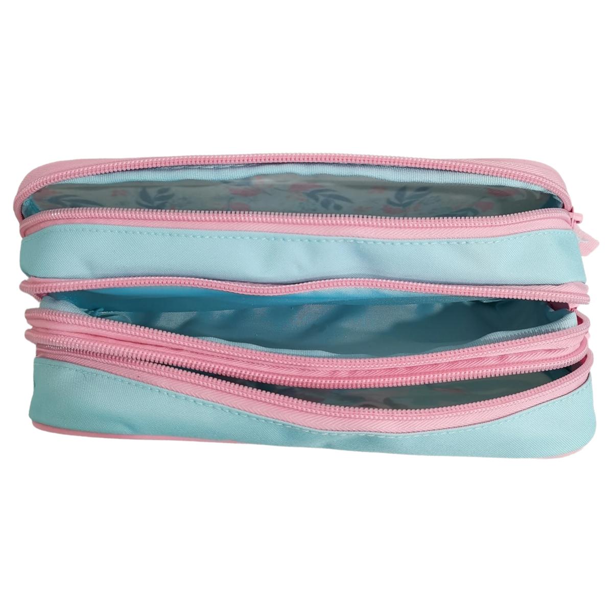 Voir la diapositive 4 : AUCHAN Trousse 3 compartiments Reine des Neiges