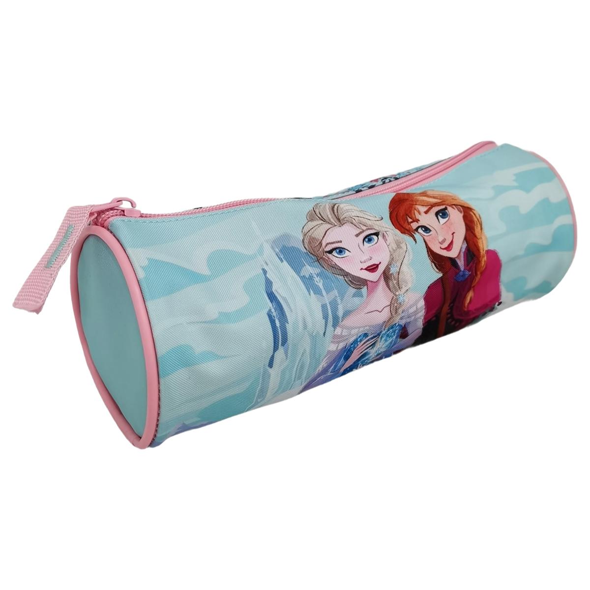 Voir la diapositive 3 : AUCHAN Trousse 1 compartiment Ronde Reine des Neiges