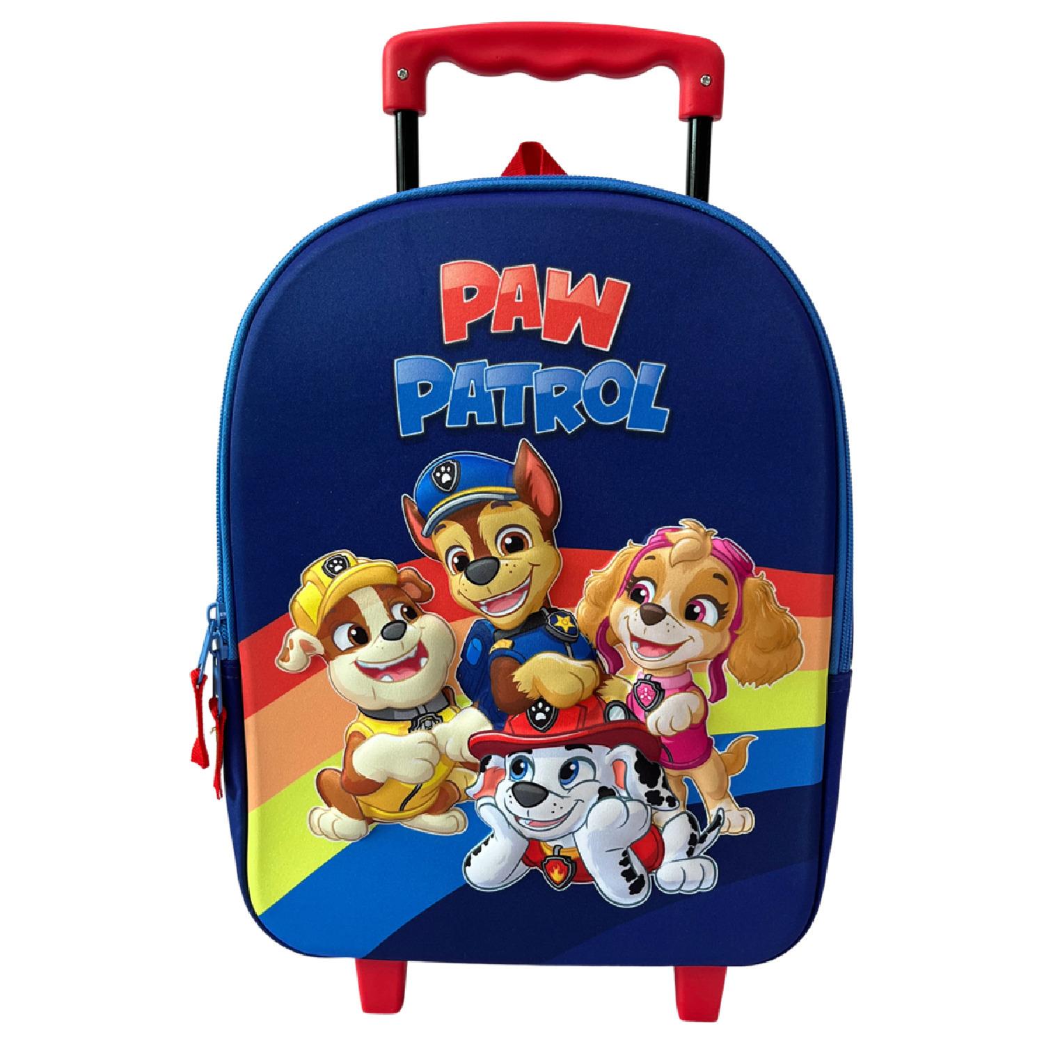 AUCHAN Sac à Dos à roulettes 3D Pat Patrouille