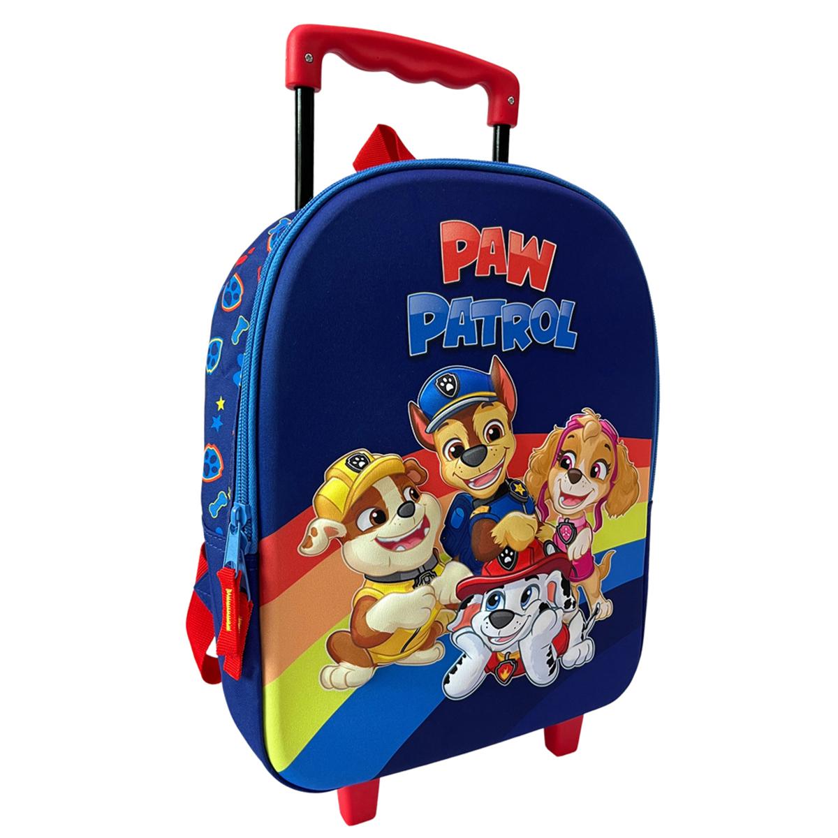Voir la diapositive 3 : AUCHAN Sac à Dos à roulettes 3D Pat Patrouille