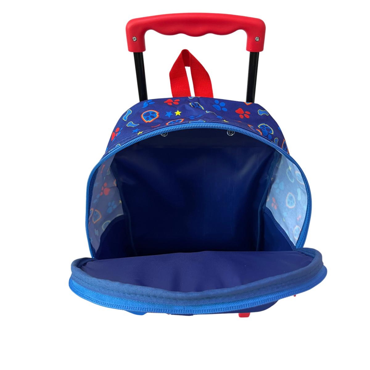 Voir la diapositive 4 : AUCHAN Sac à Dos à roulettes 3D Pat Patrouille
