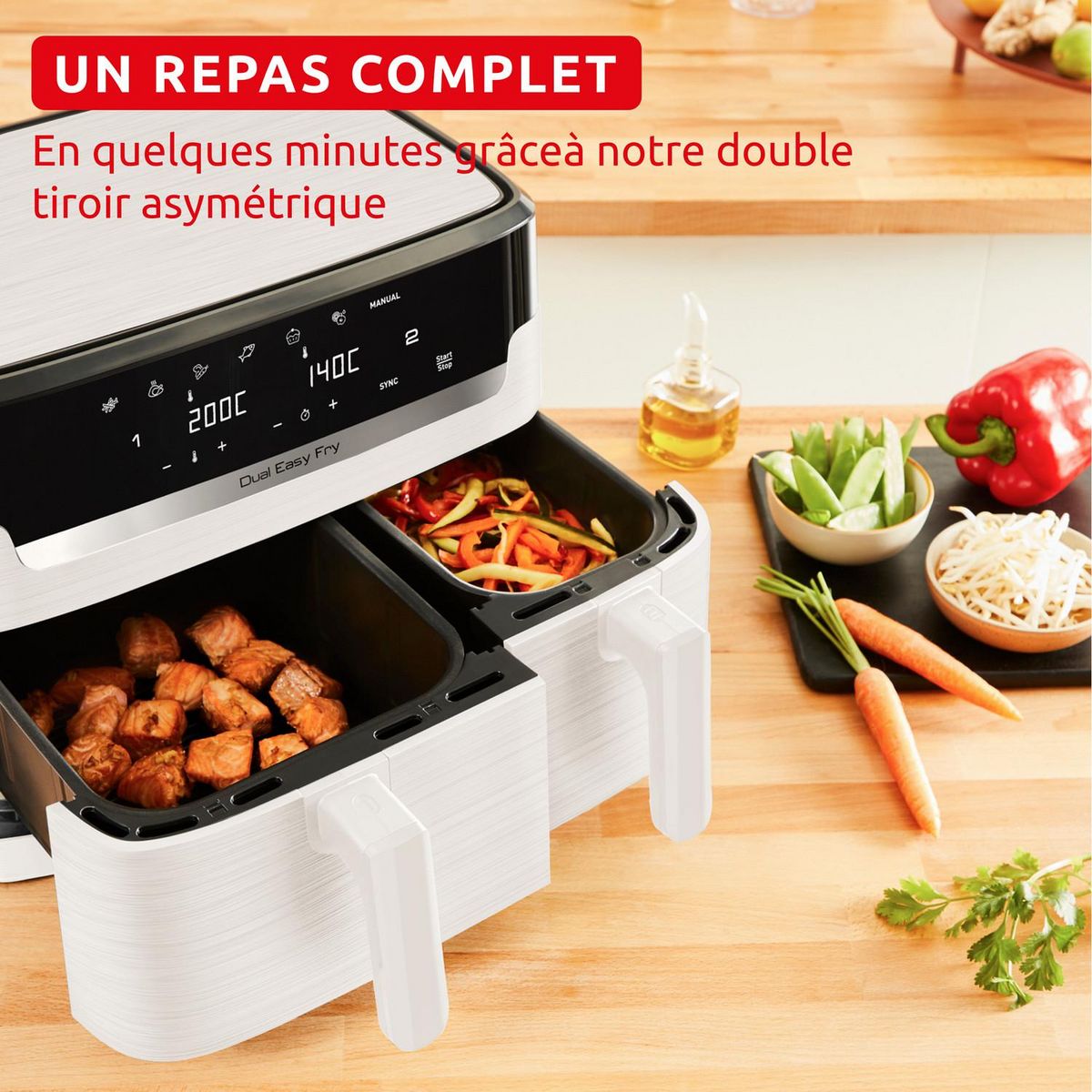 TEFAL Friteuse sans huile à air chaud EZ901AF0 - Ivoire