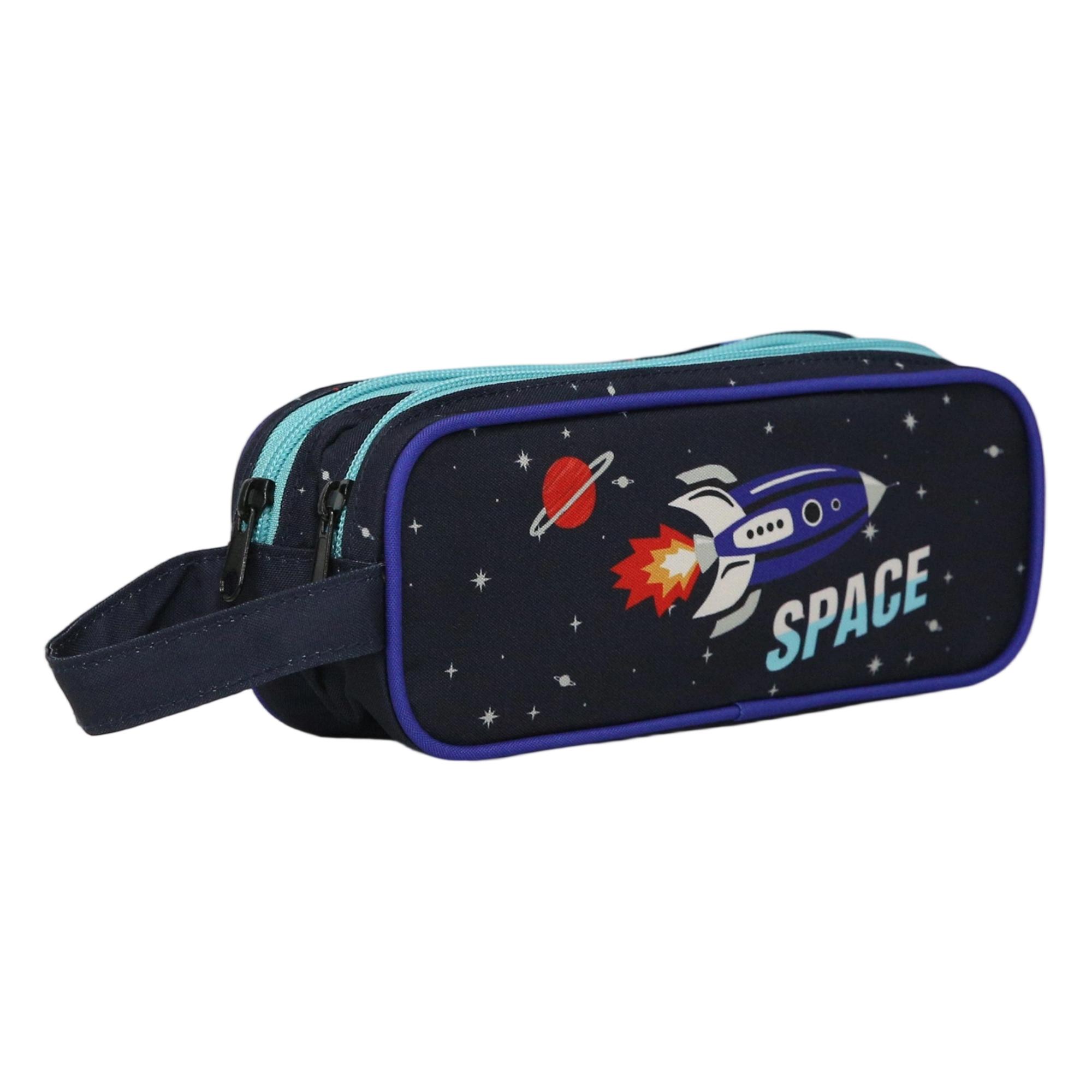 Voir la diapositive 3 : AUCHAN Trousse 2 compartiments Espace