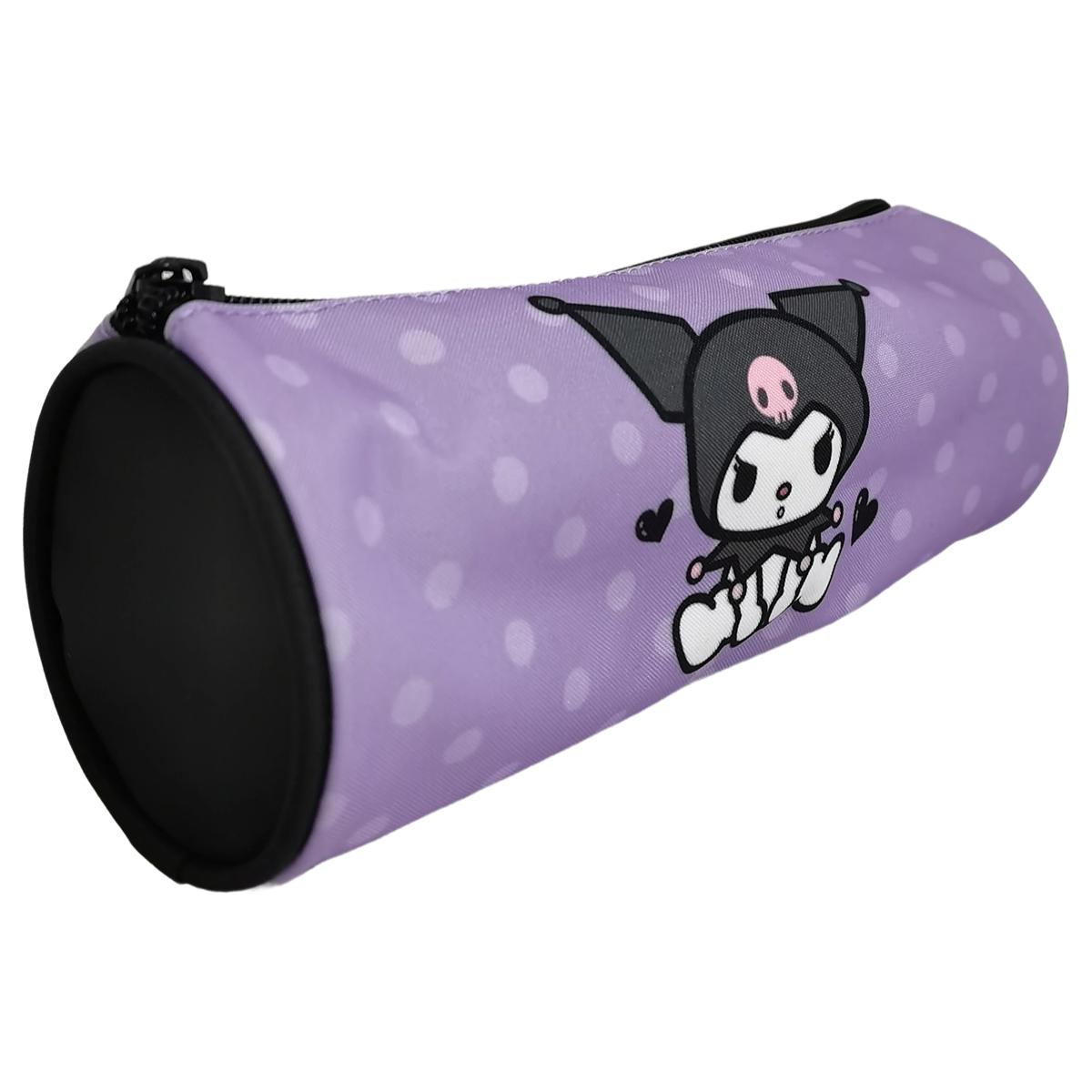Voir la diapositive 3 : AUCHAN Trousse 1 compartiment Ronde Kuromi