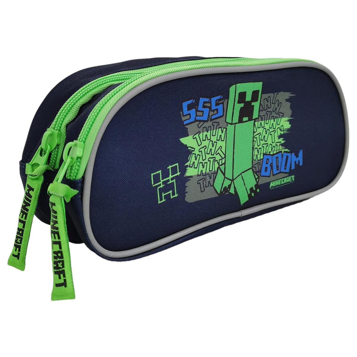 Voir la diapositive 3 : AUCHAN Trousse 2 compartiment Minecraft