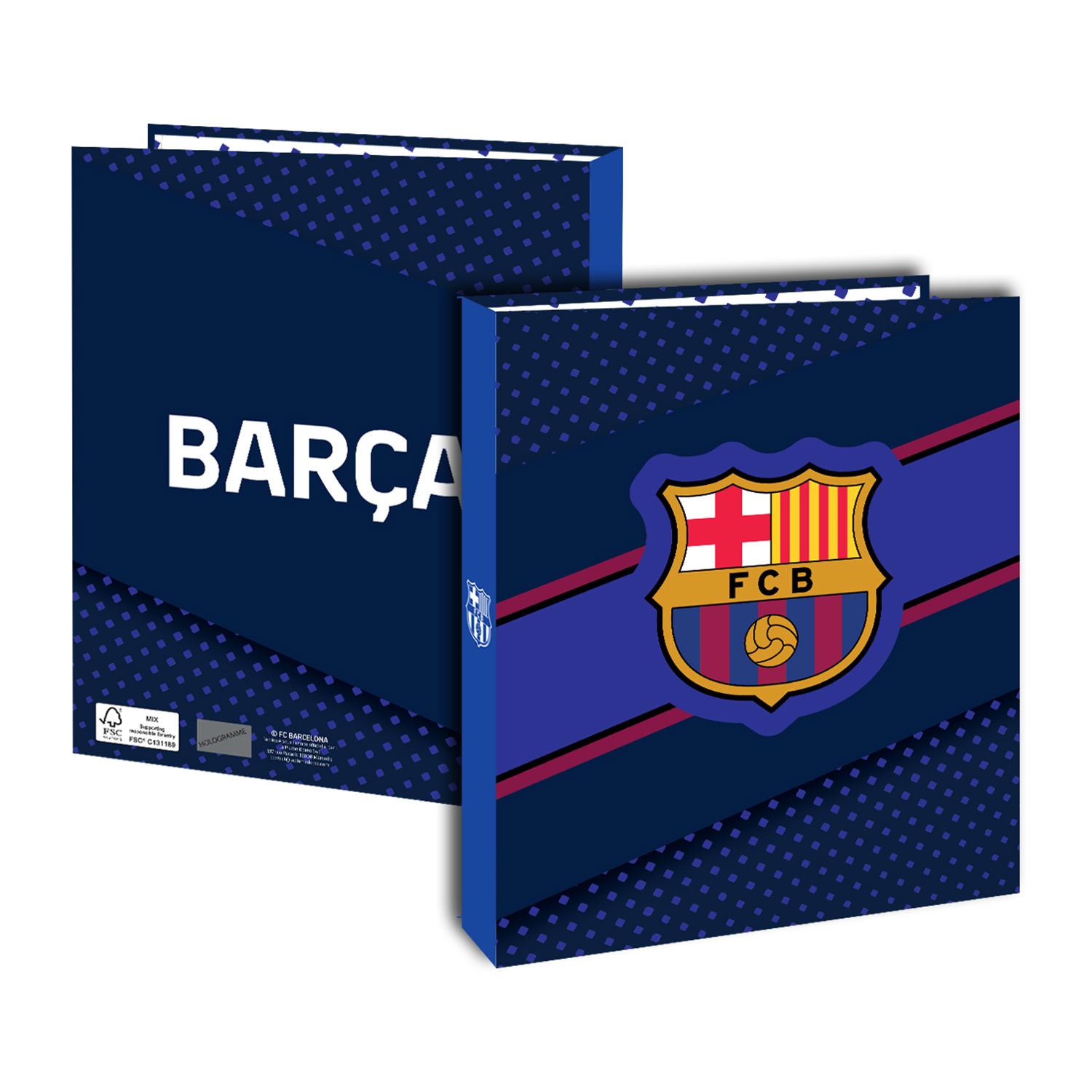 LA PLUME DORÉE Classeur FC Barcelone carton D40