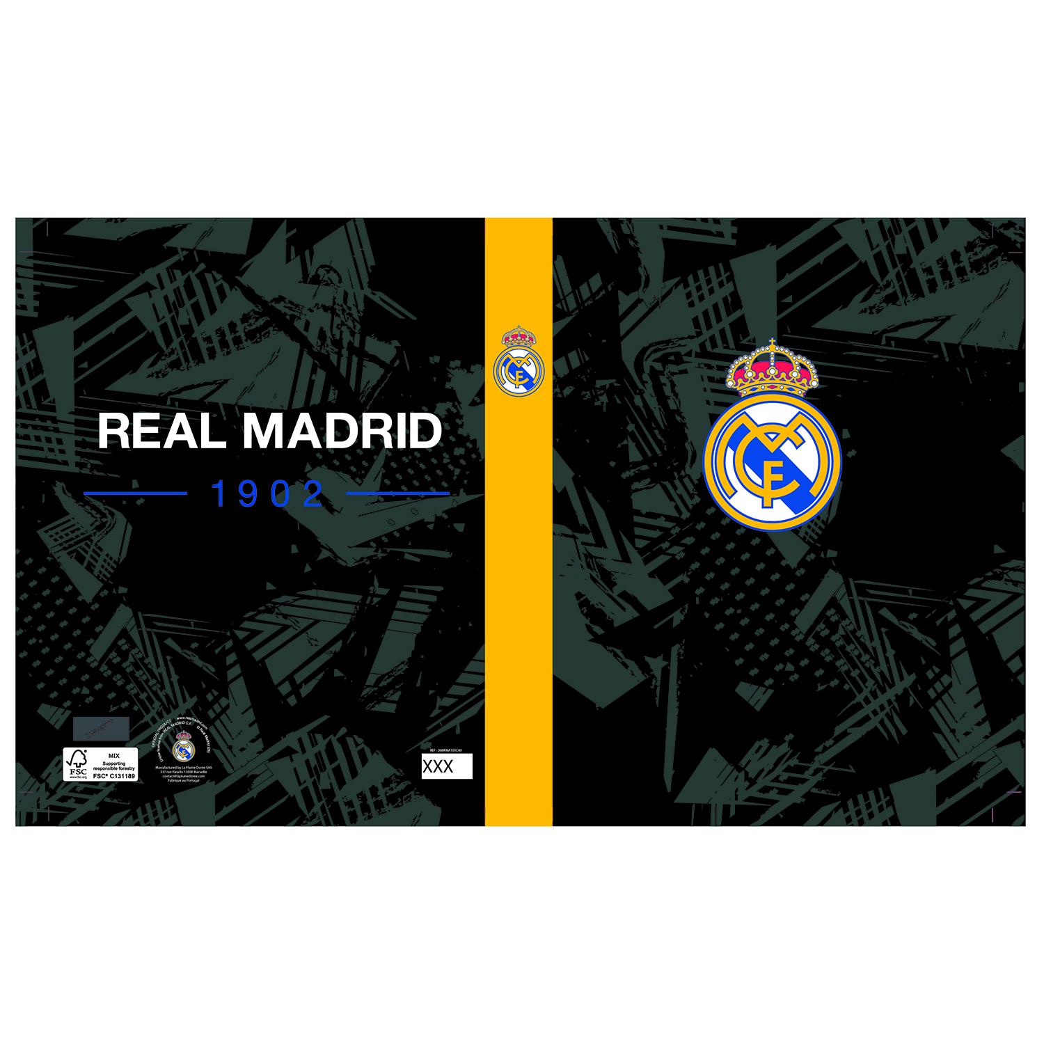 LA PLUME DORÉE Classeur Real de Madrid carton