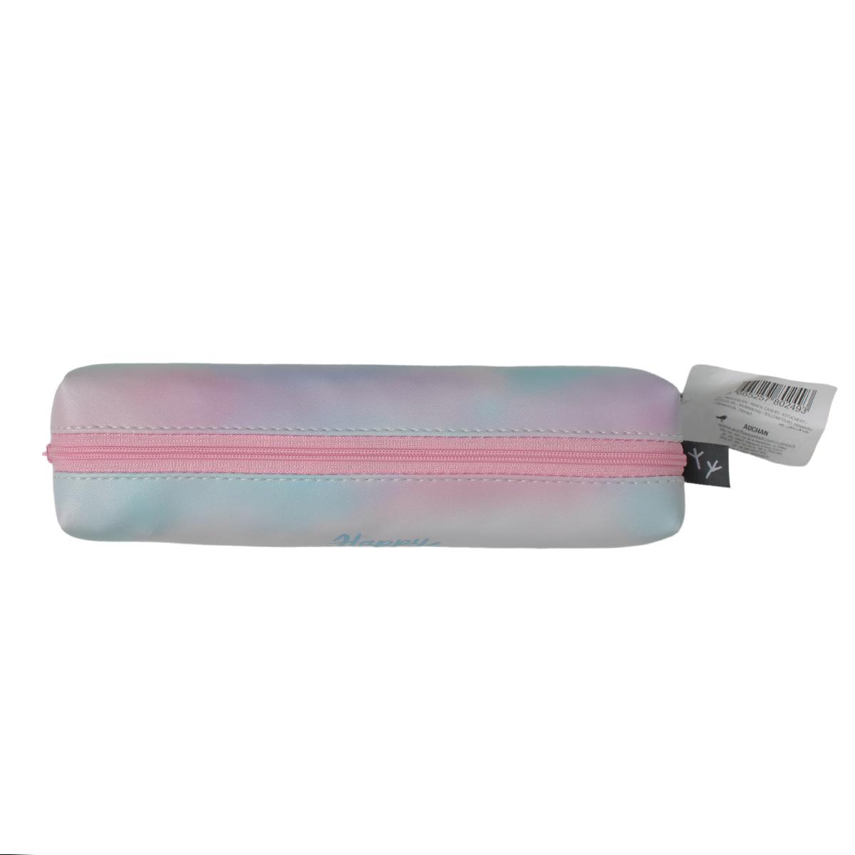 Voir la diapositive 3 : AUCHAN Trousse 1 compartiment Ronde Message