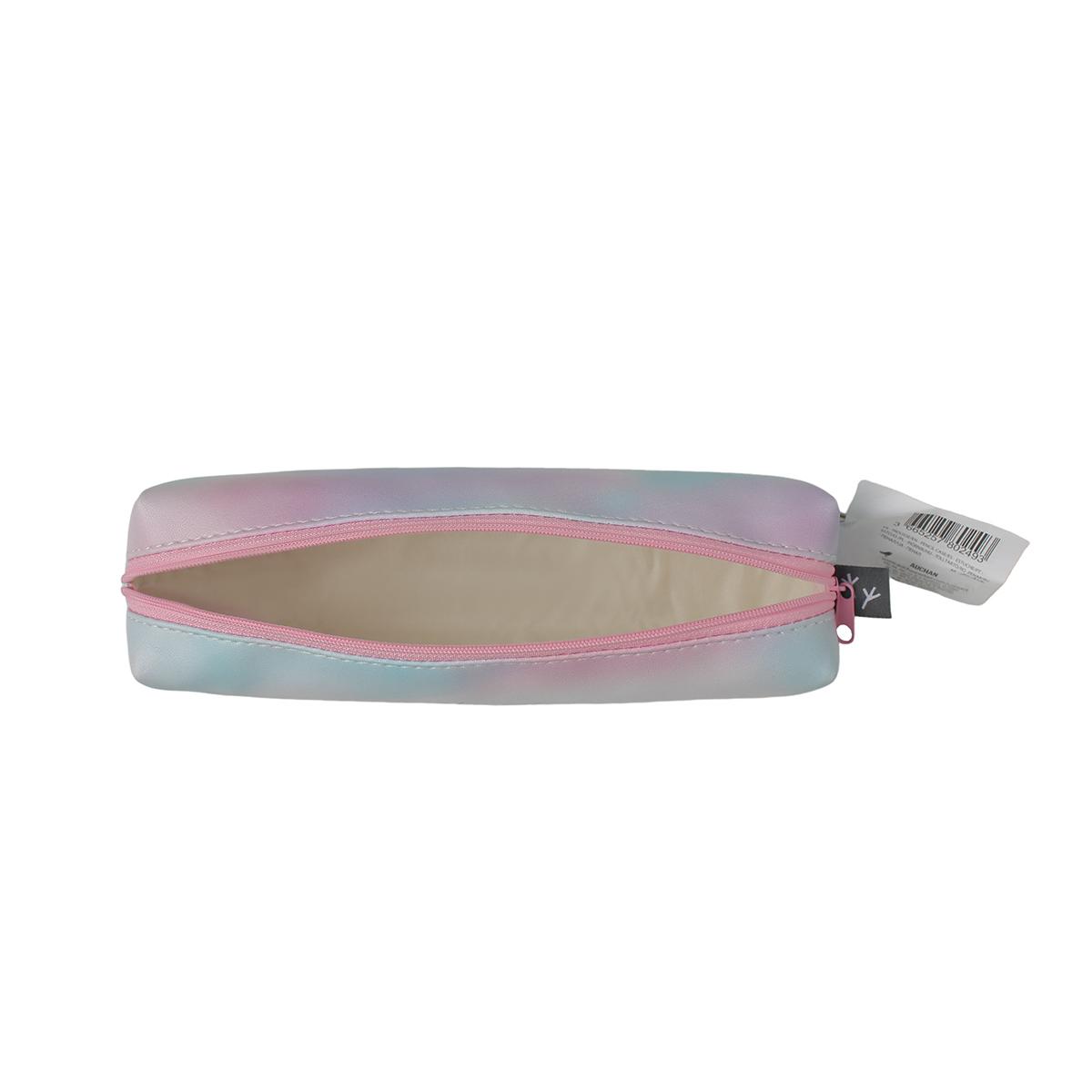 Voir la diapositive 4 : AUCHAN Trousse 1 compartiment Ronde Message