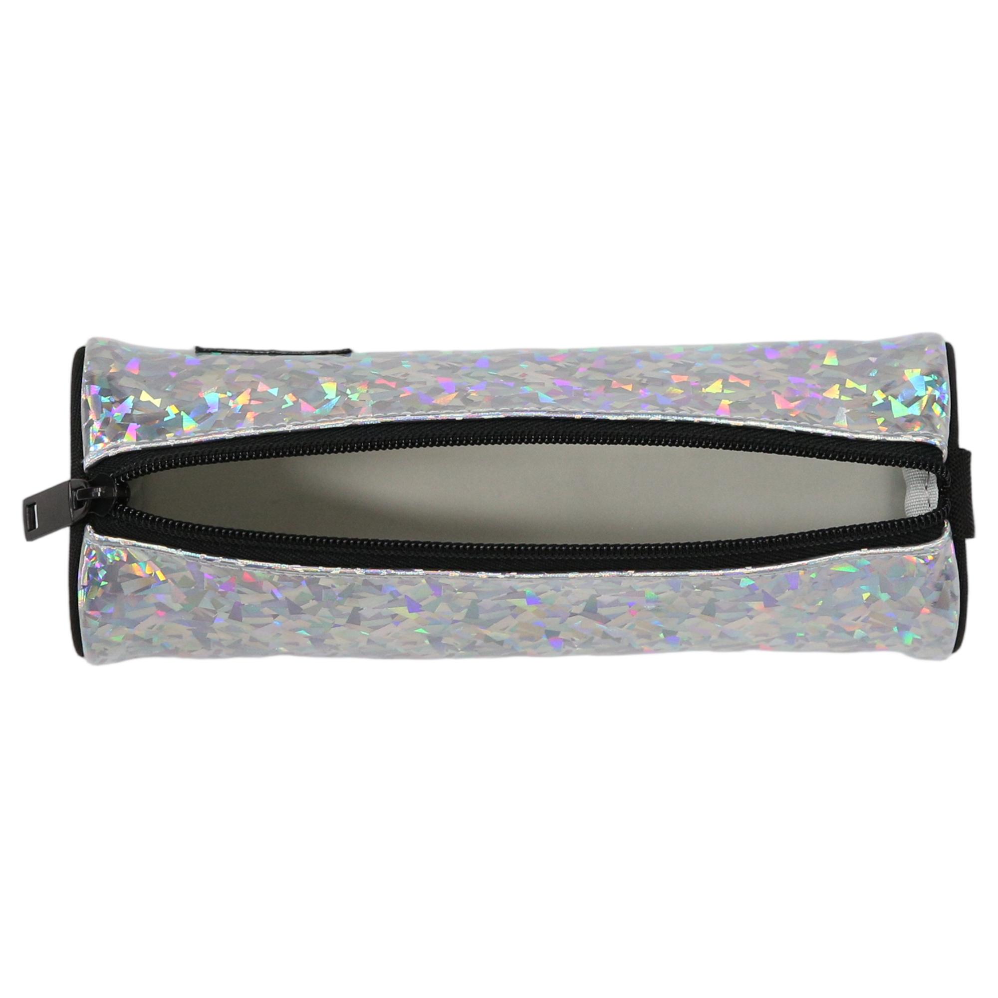 Voir la diapositive 4 : AUCHAN Trousse 1 compartiment Ronde Hologramme