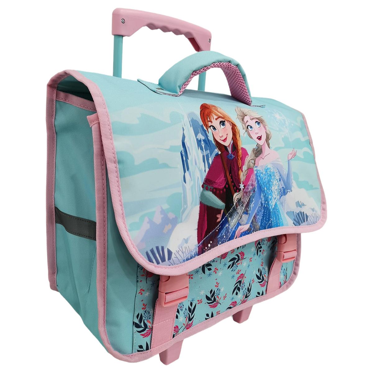 Voir la diapositive 3 : AUCHAN Cartable à roulettes Reine des Neiges