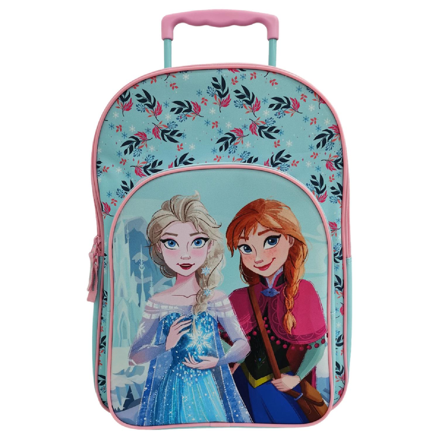 AUCHAN Sac à Dos à roulettes 2 compartiments Reine des Neiges