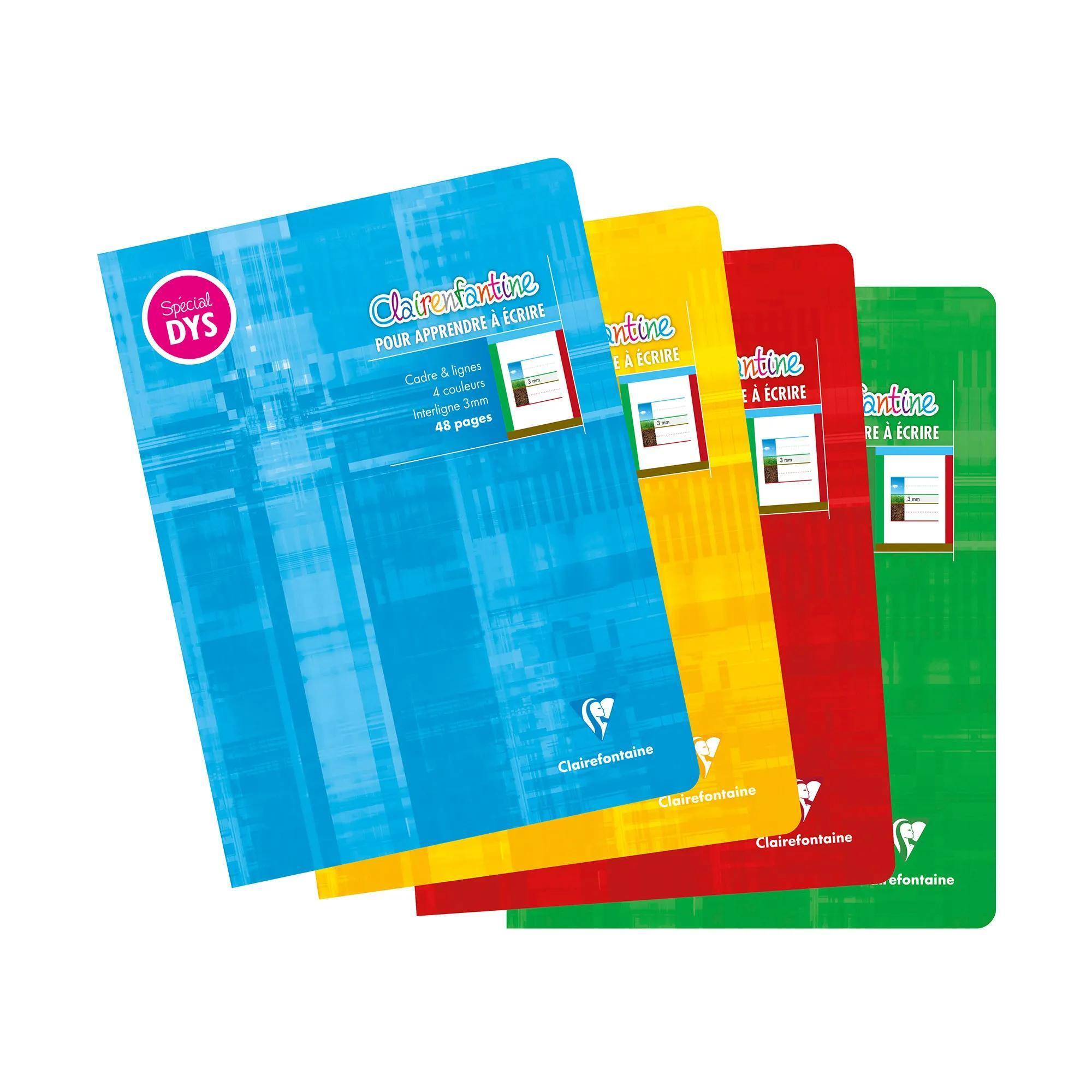 CLAIREFONTAINE Cahier Piqué Spécial DYS – 48 Pages