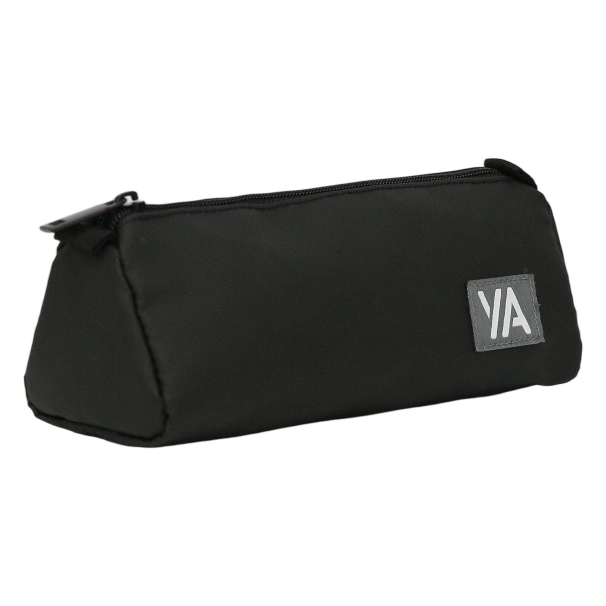 Voir la diapositive 3 : AUCHAN Trousse 1 compartiment Triangle - Noir