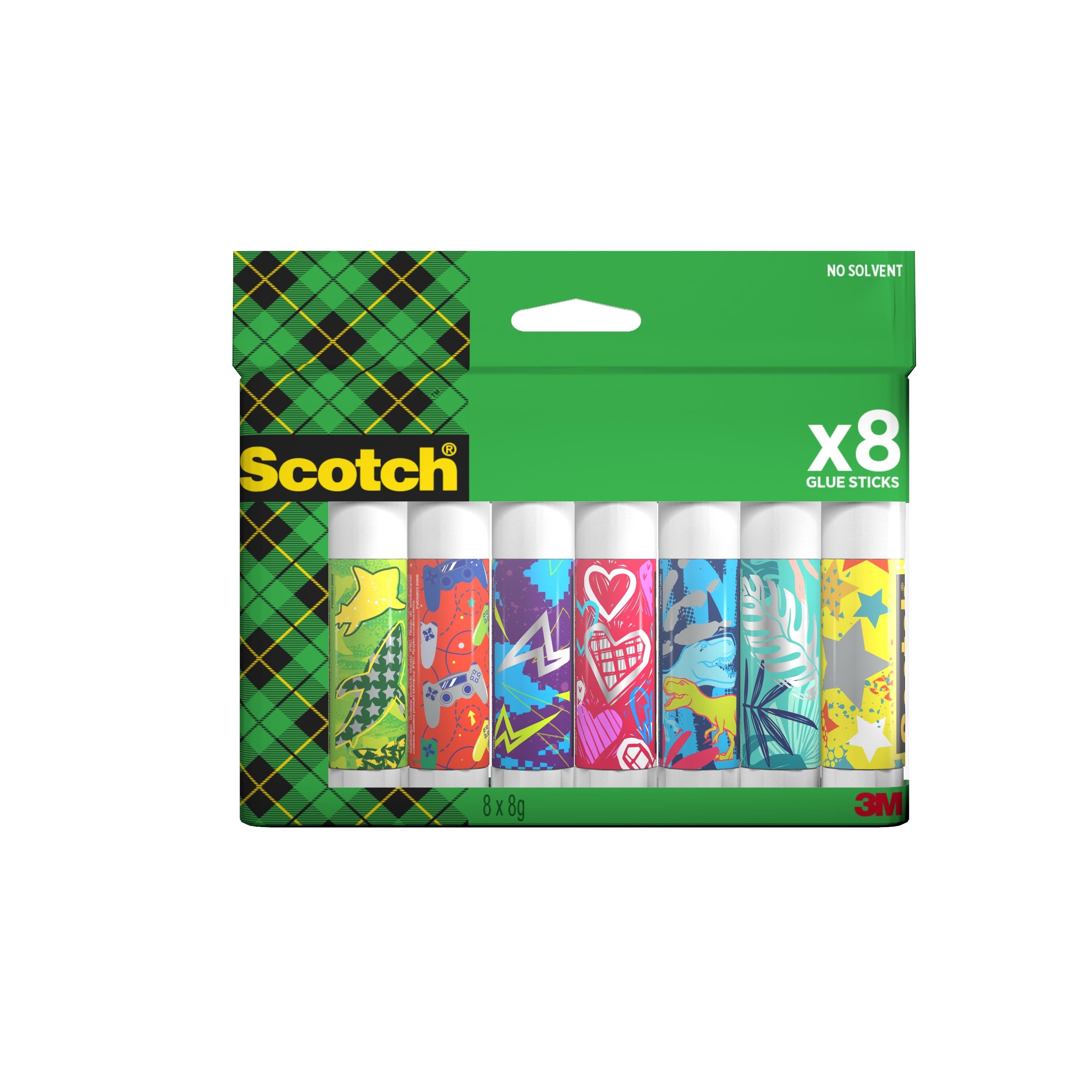 3M Lot de 8 colles en bâton Scotch