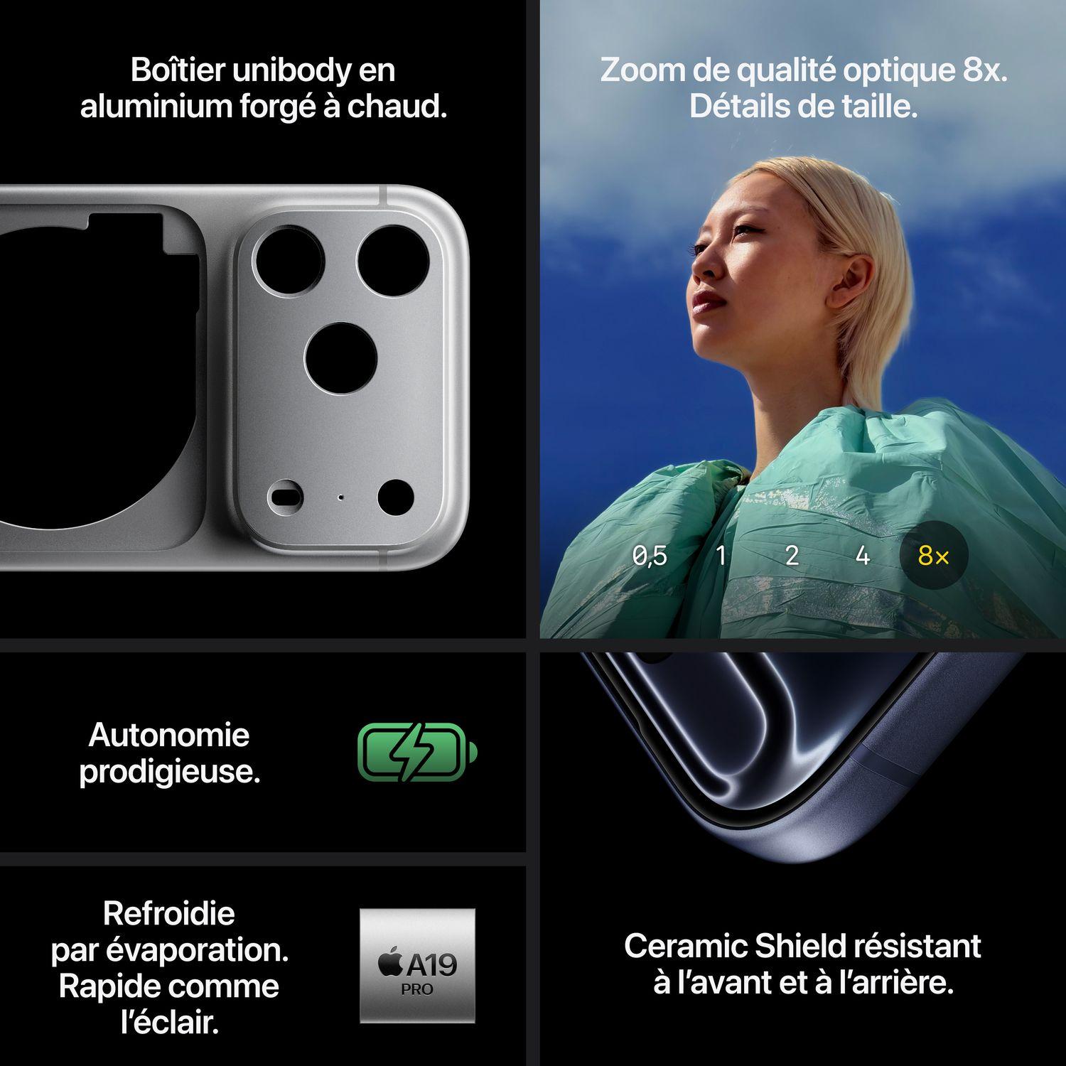 Voir la diapositive 6 : APPLE iPhone 17 Pro 256Go - Orange Cosmique