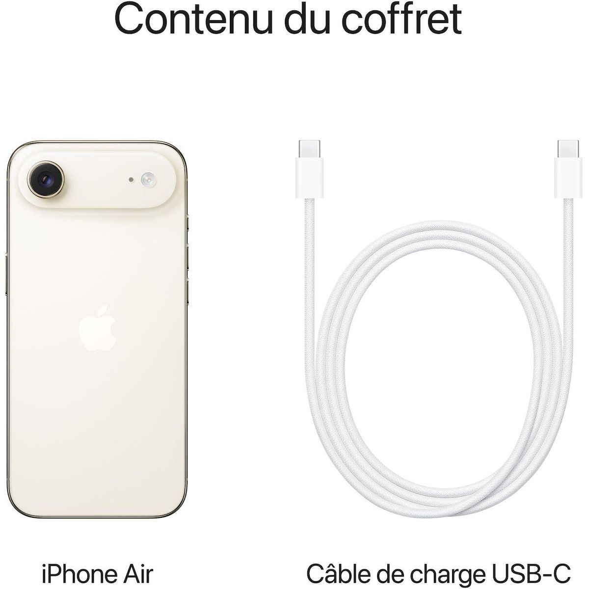 APPLE iPhone 17 Air 1To - Or Clair
