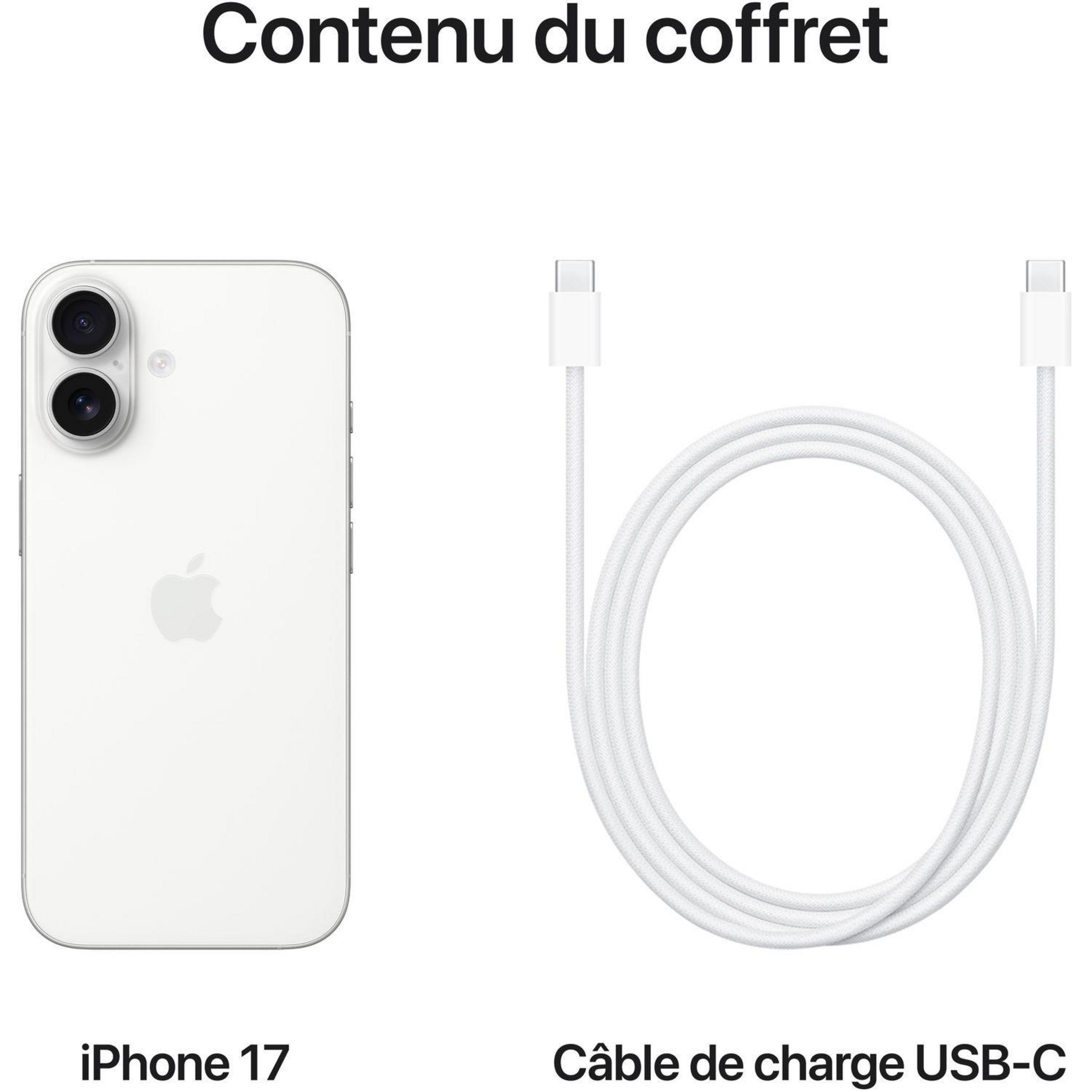 Voir la diapositive 8 : APPLE iPhone 17 512Go - Blanc