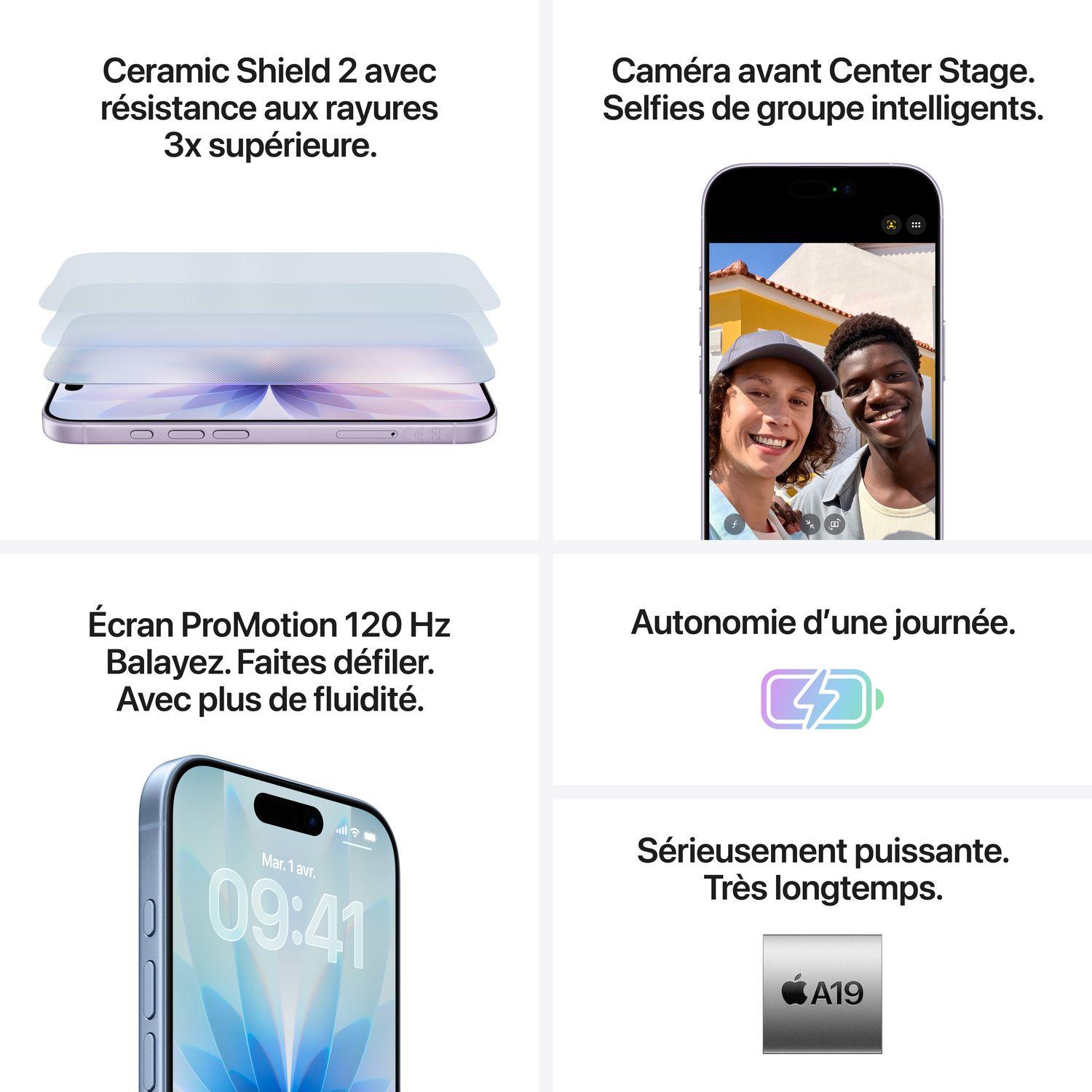 Voir la diapositive 6 : APPLE iPhone 17 256Go - Brume