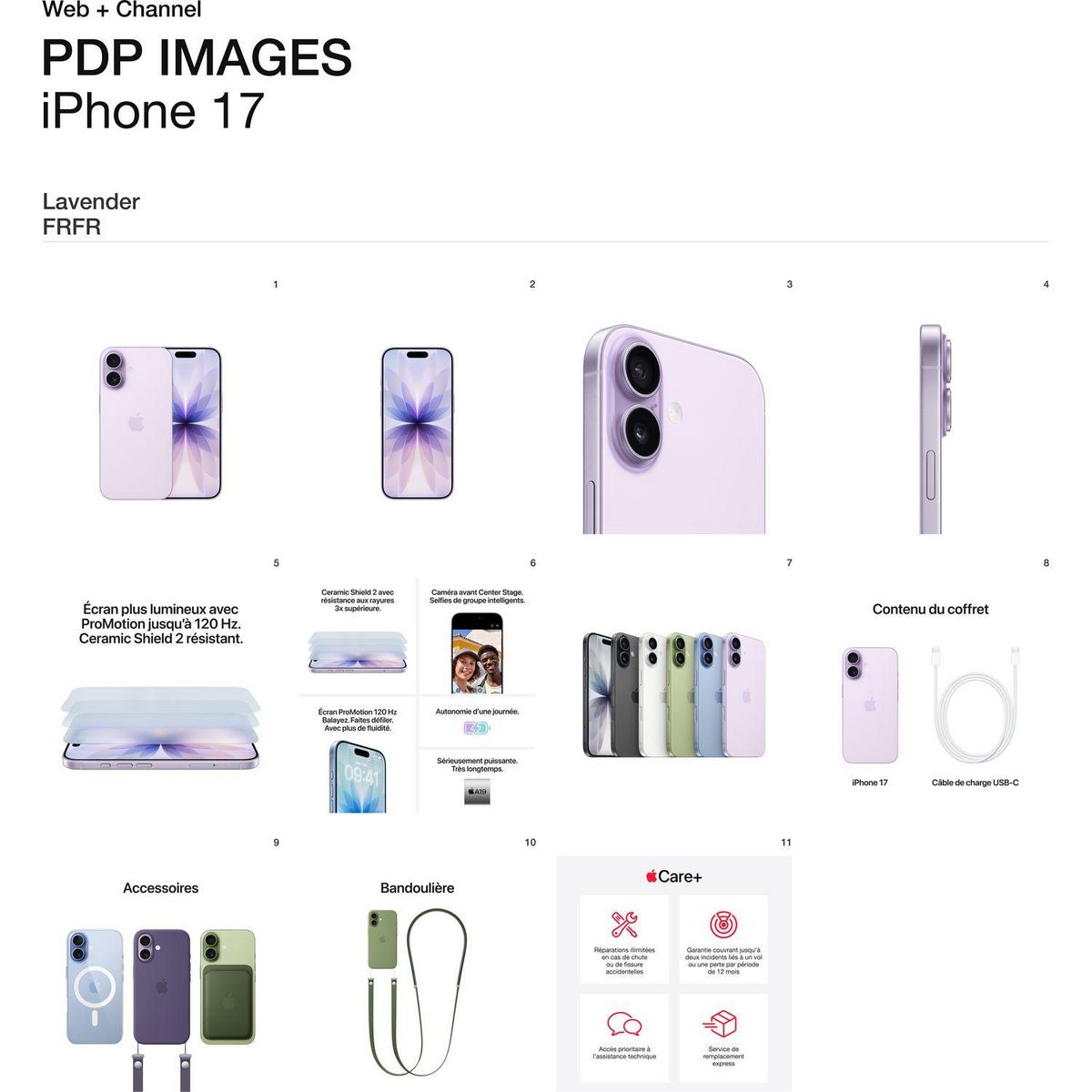 APPLE iPhone 17 256Go - Lavande